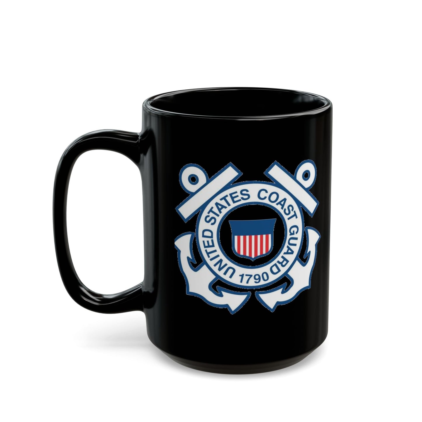 US Coast Guard -- Black Mug (11oz, 15oz) - Military - Father's Day - Veteran