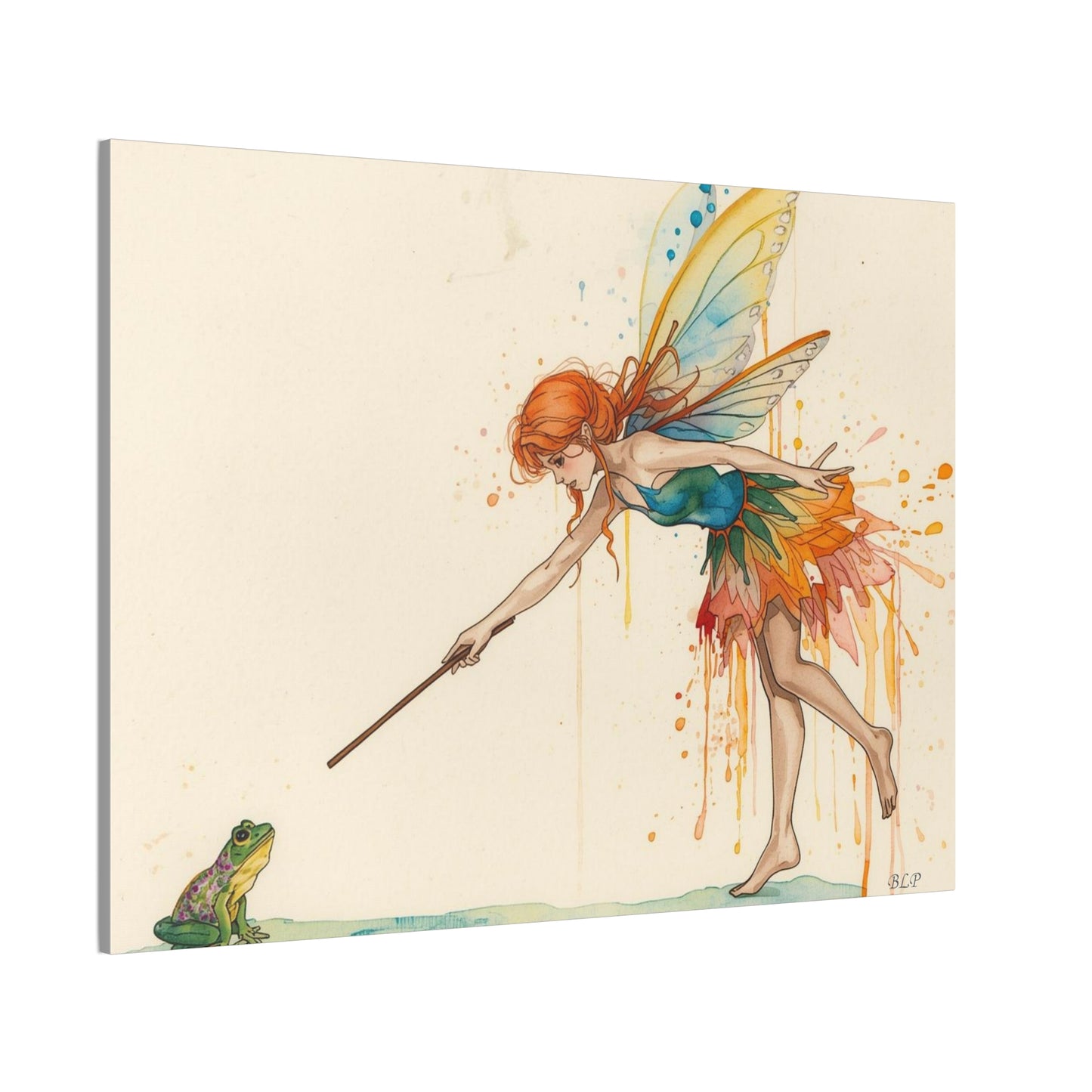 Fairy and the Frog - Canvas Stretched, 0.75" - Wall Art 2026 - Creative