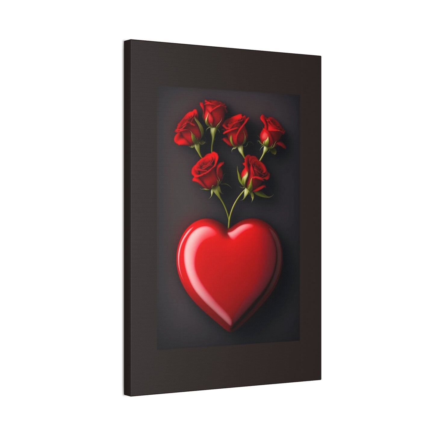 Heart and Roses - Canvas Stretched, 0.75" - Mother's Day