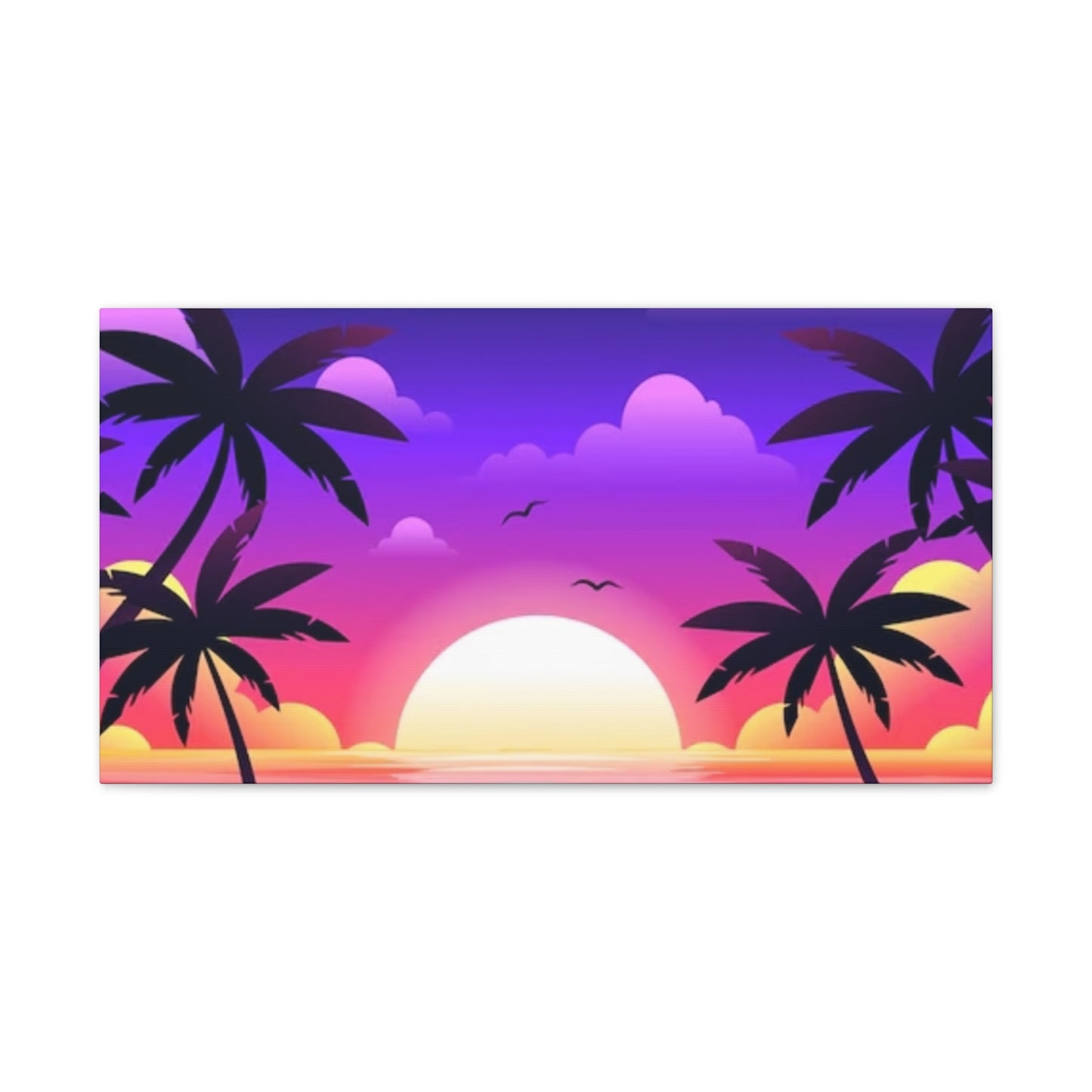 Island Sunset - Canvas Stretched, 0.75"