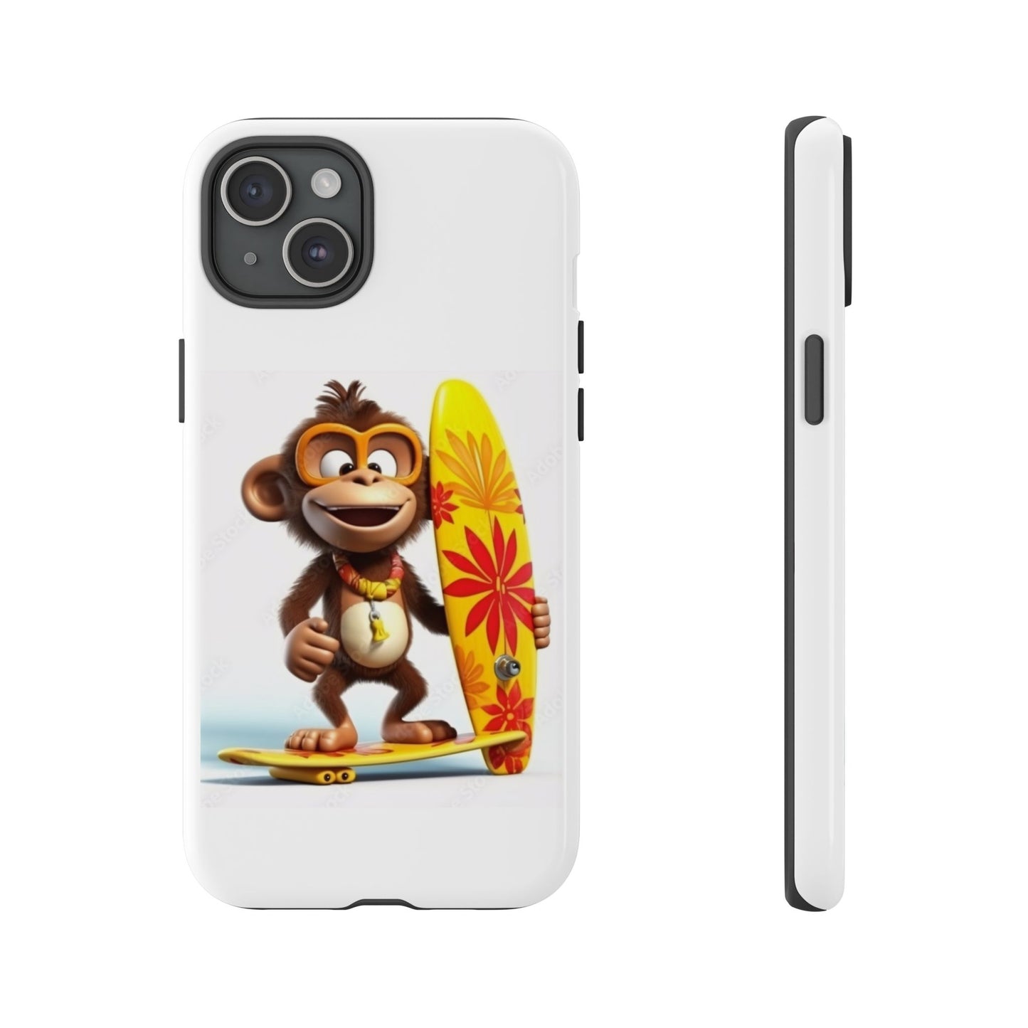 Surfer Monkey -Tough Whimsical Phone Cases