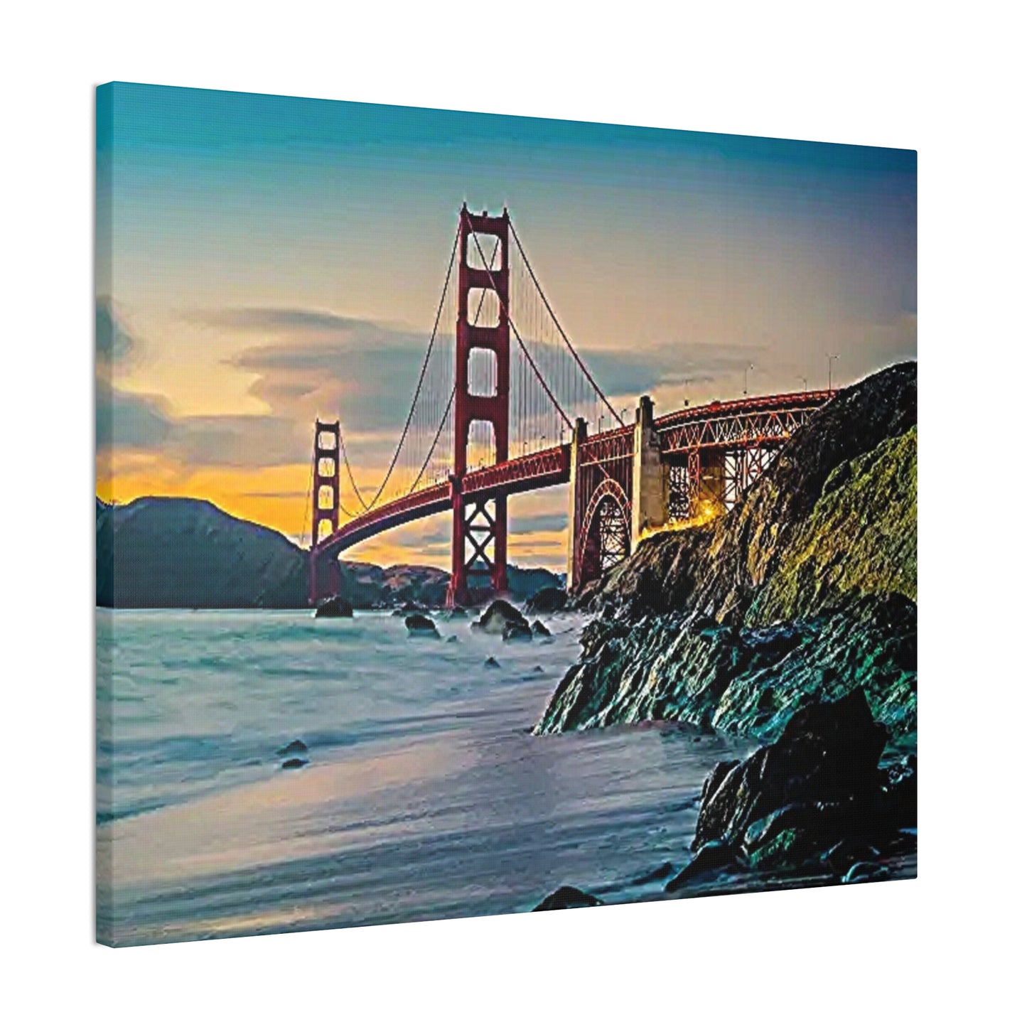 Golden Gate - Canvas Stretched, 0.75"