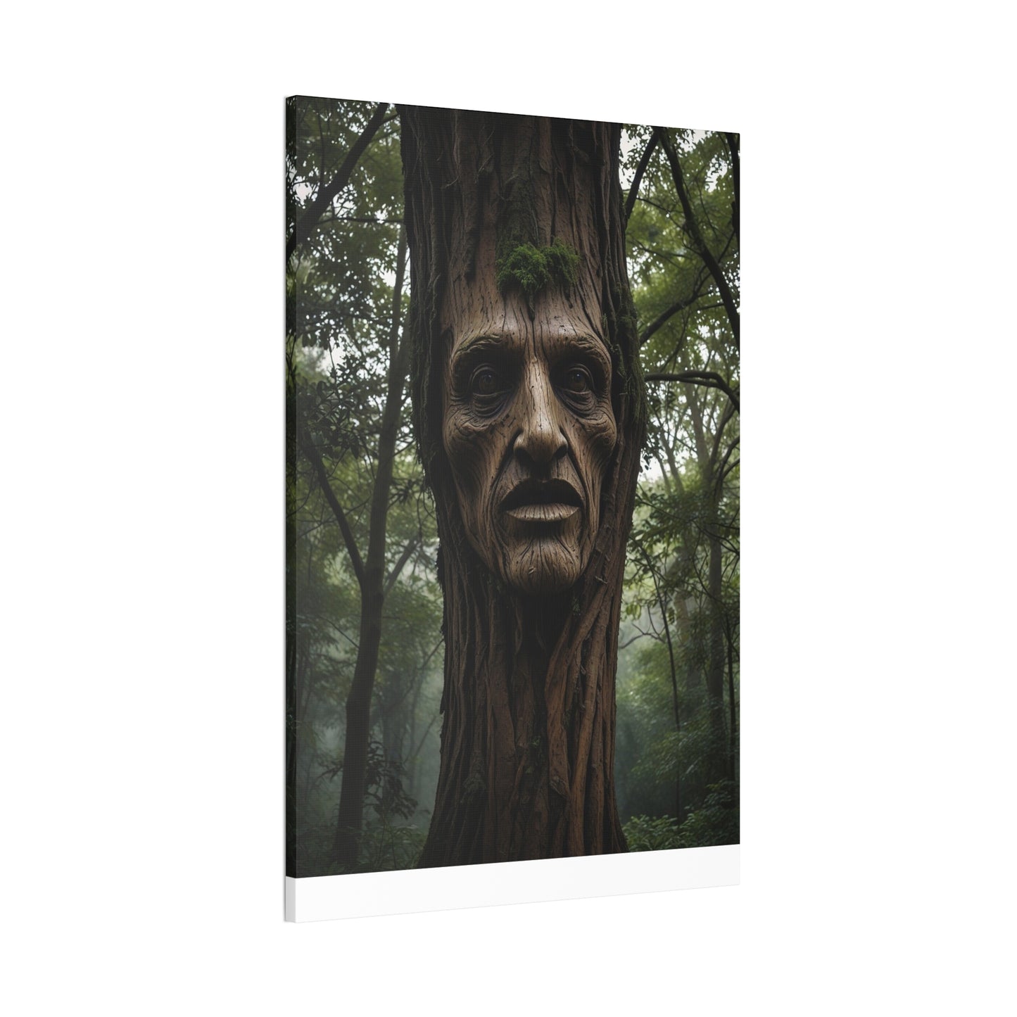 Face in the tree - Canvas Stretched, 0.75"