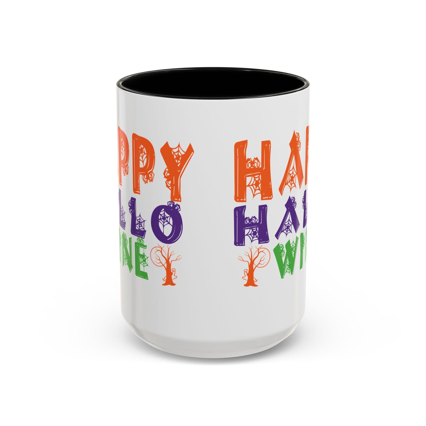 Happy Hallo Wine -Accent Coffee Mug (11, 15oz) - Halloween