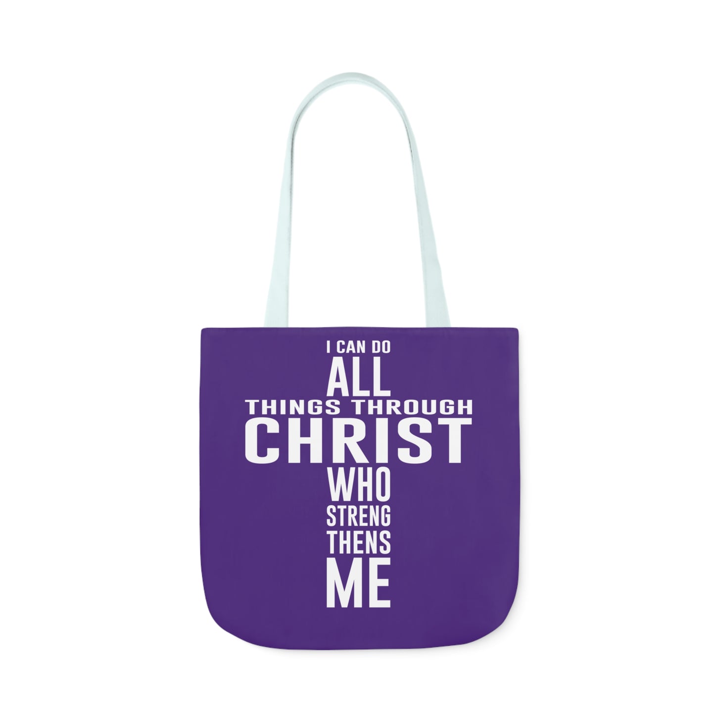 I can do - Canvas Tote Bag, 5-Color Straps - Religious