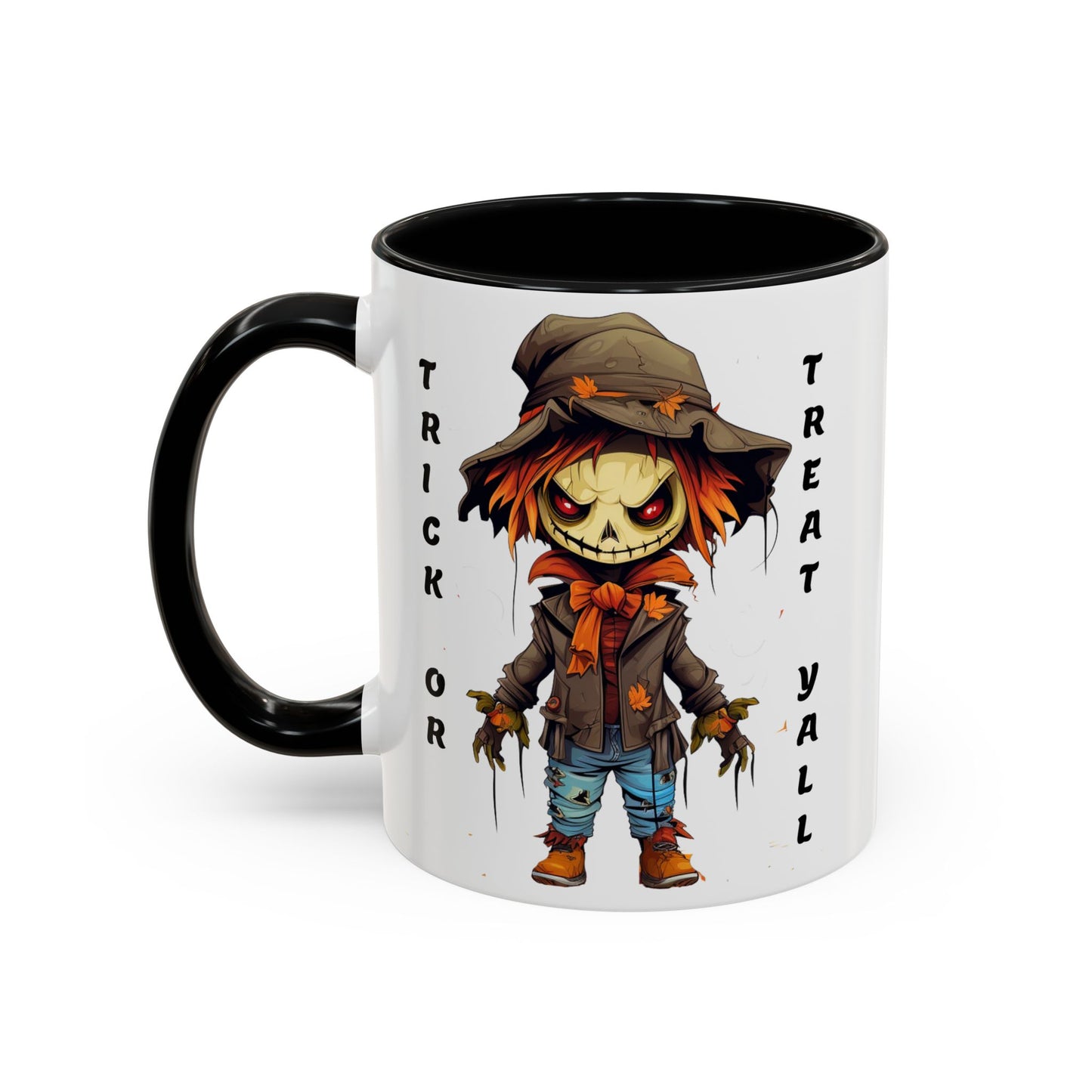 Trick or Treat Yall - Accent Coffee Mug (11, 15oz) - Halloween