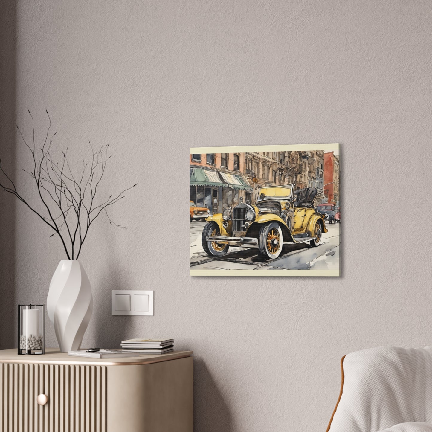 Antique Car - Canvas Stretched, 0.75" - Father's Day