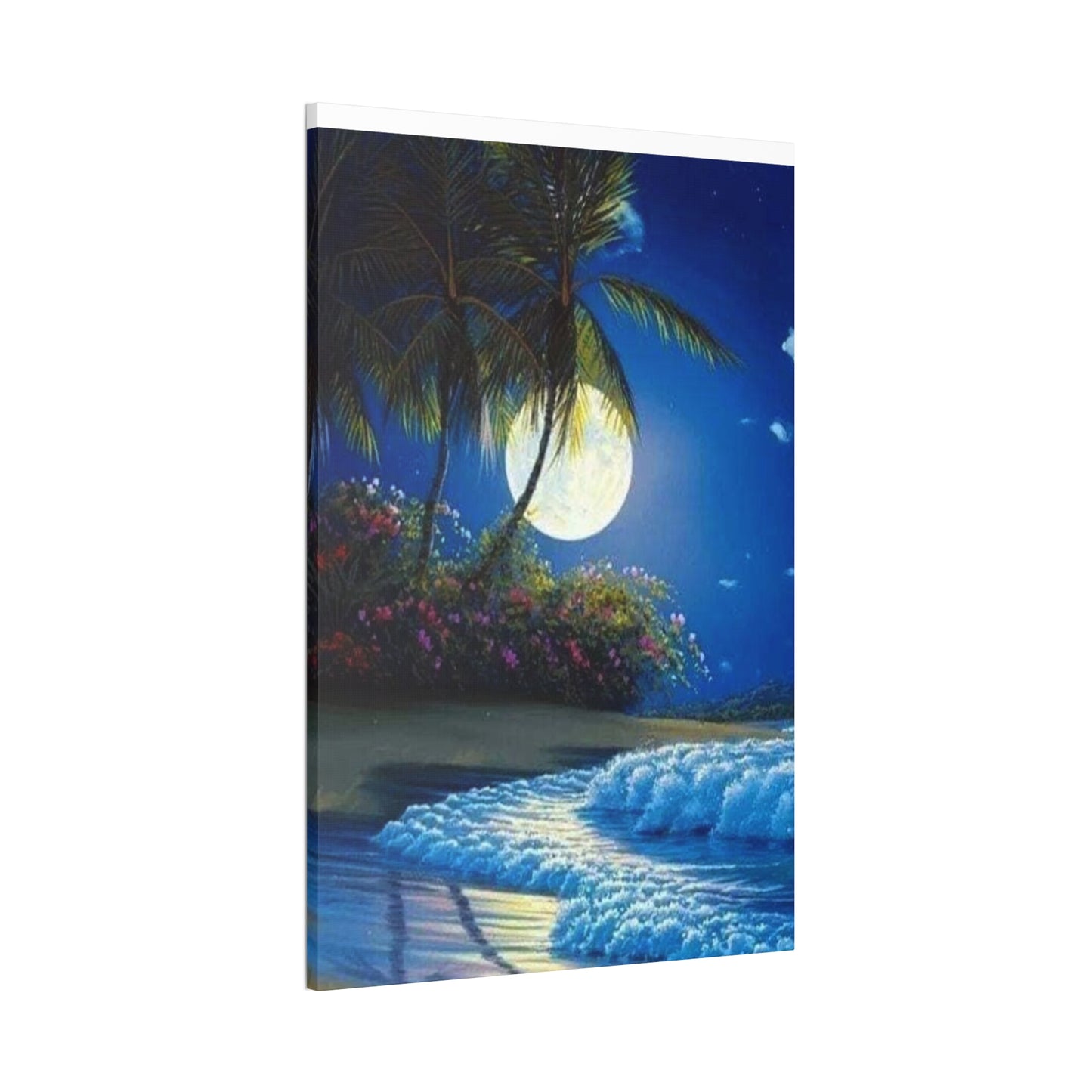 Desert Island Moon Light - Canvas Stretched, 0.75"