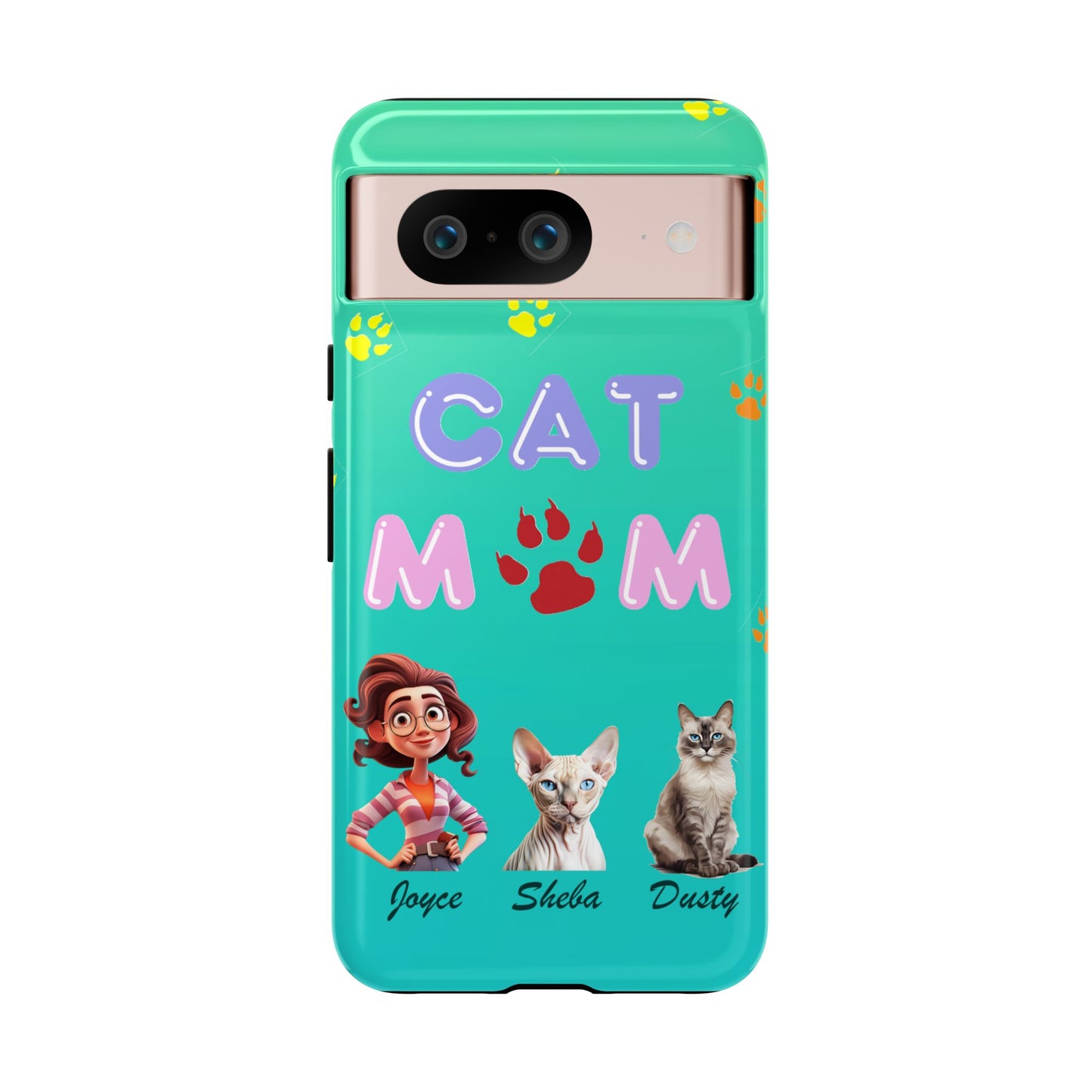 Cat Mom - Tough Cases - Mother's Day - Whimsical