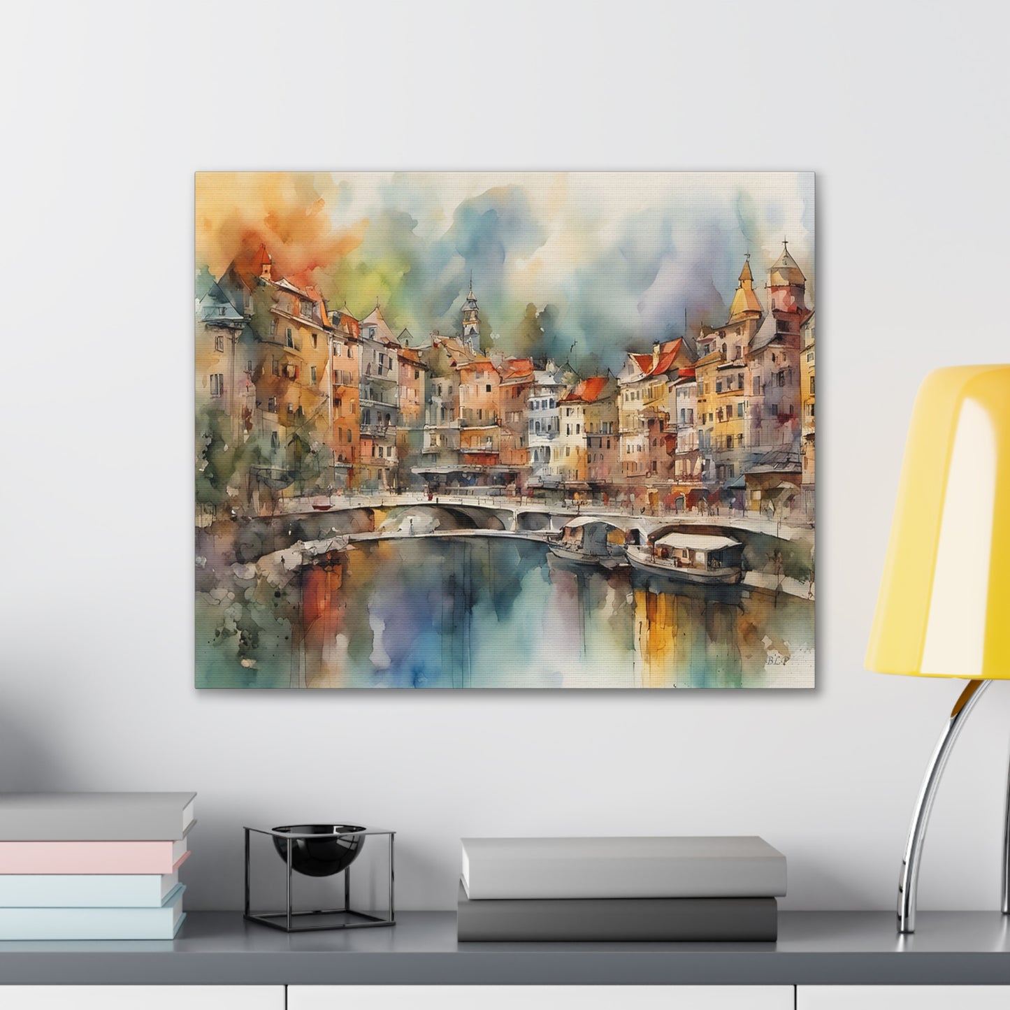 Coastal Town - Canvas Stretched, 0.75" - 2026 Wall Art - Places