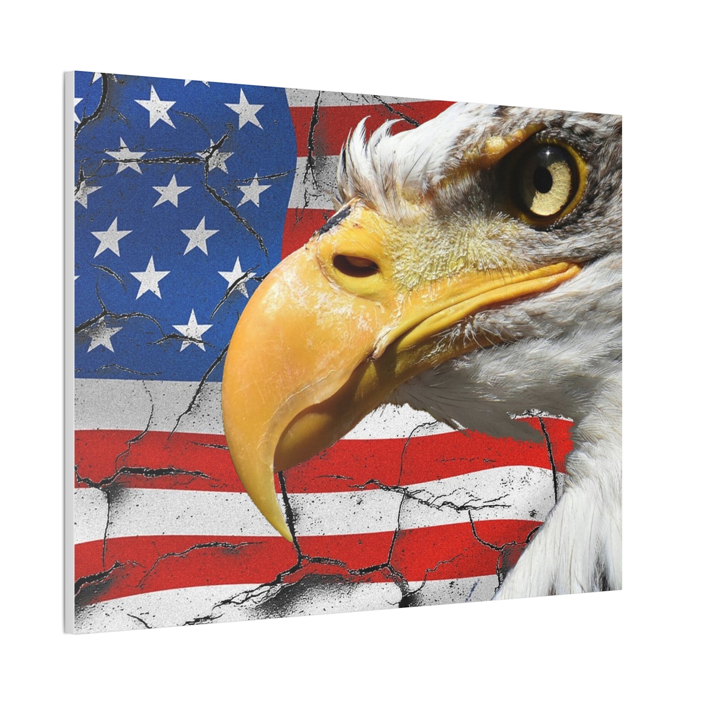 American Eagle - Canvas Stretched, 0.75" -  Military