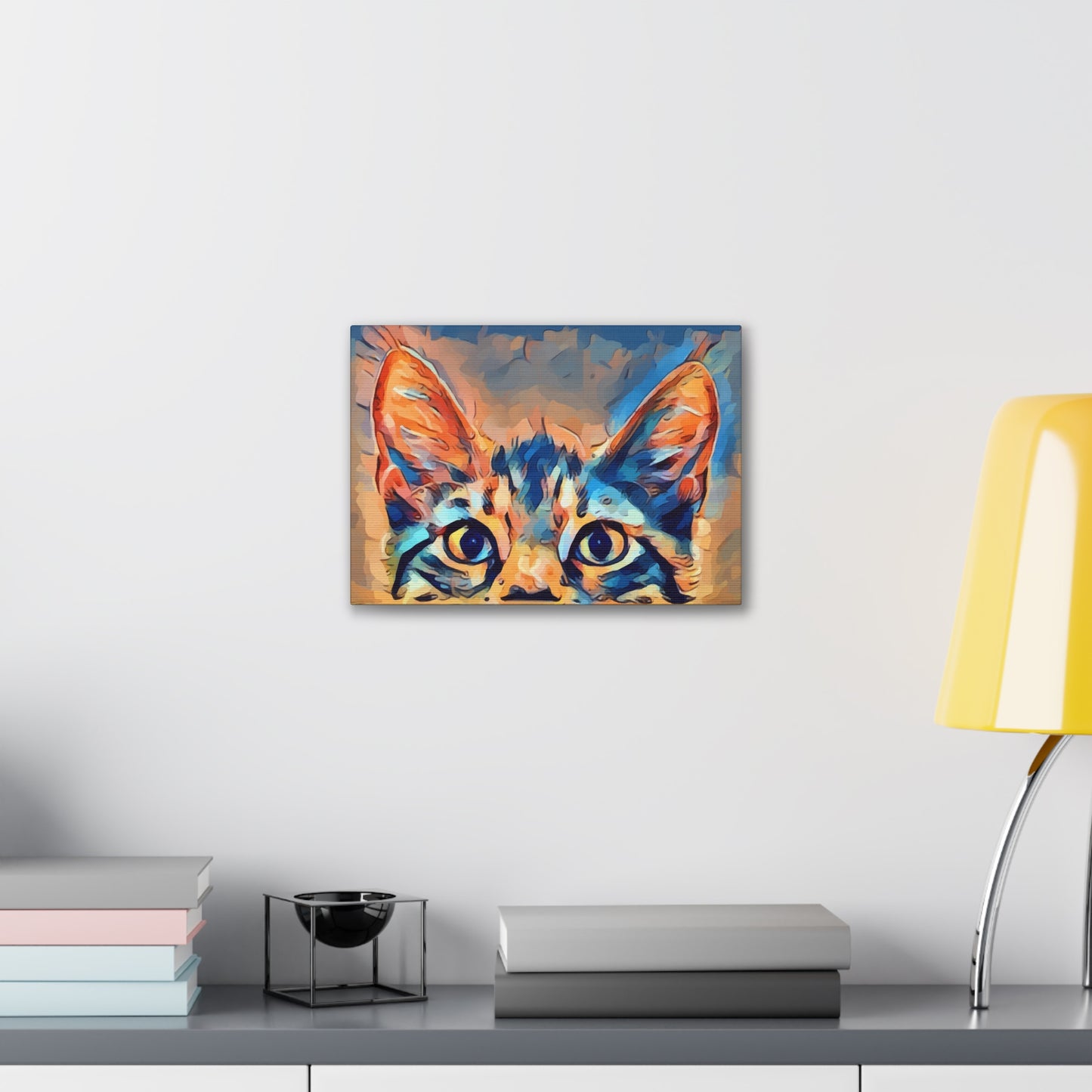 Spying Kitty - Canvas Stretched, 0.75"