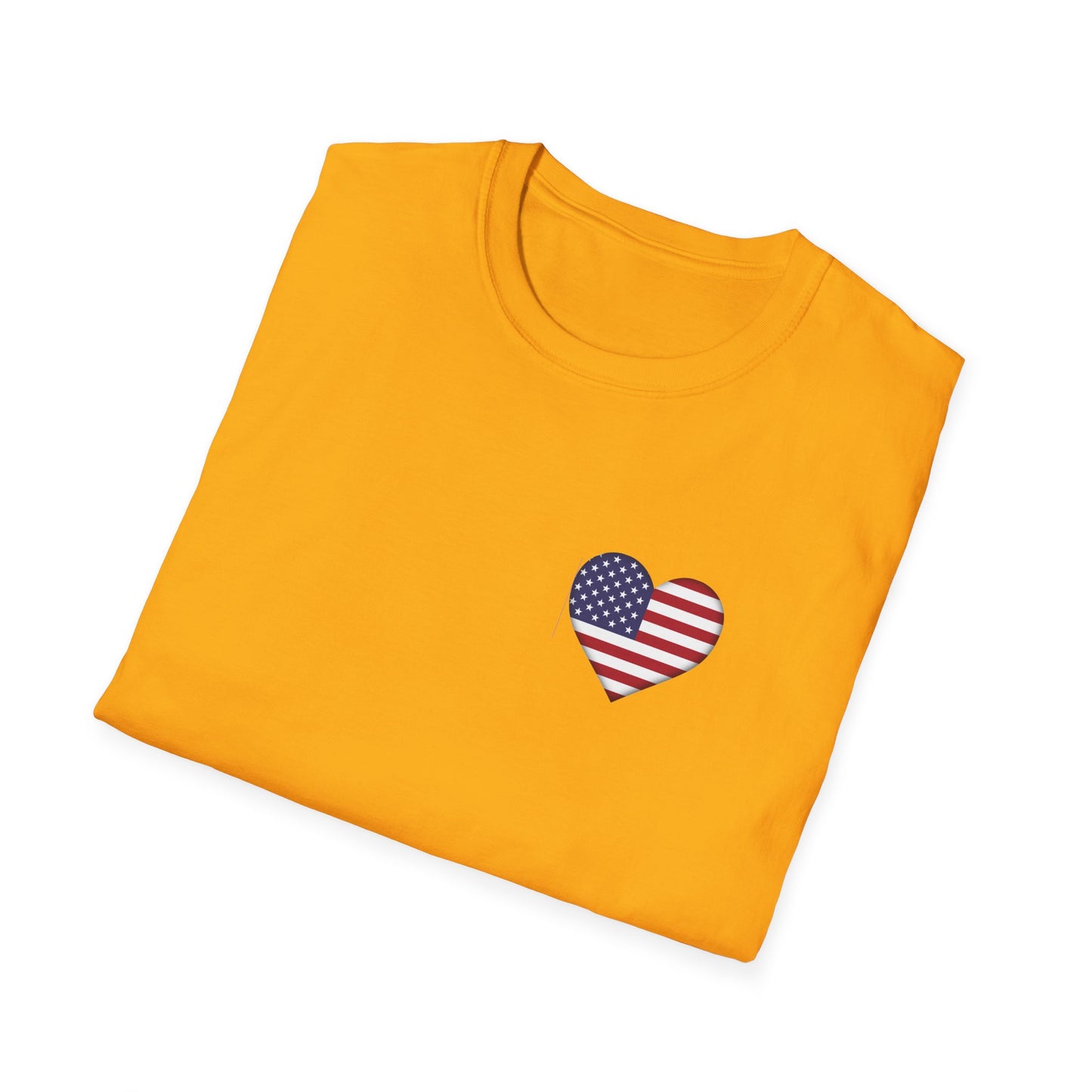 Heart Flag - Unisex Softstyle T-Shirt