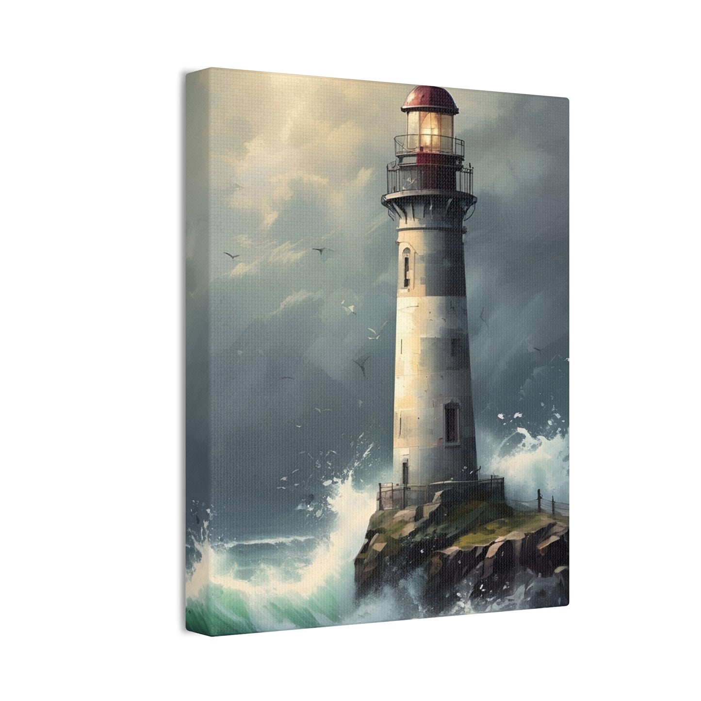 Light House - Canvas Stretched, 0.75"