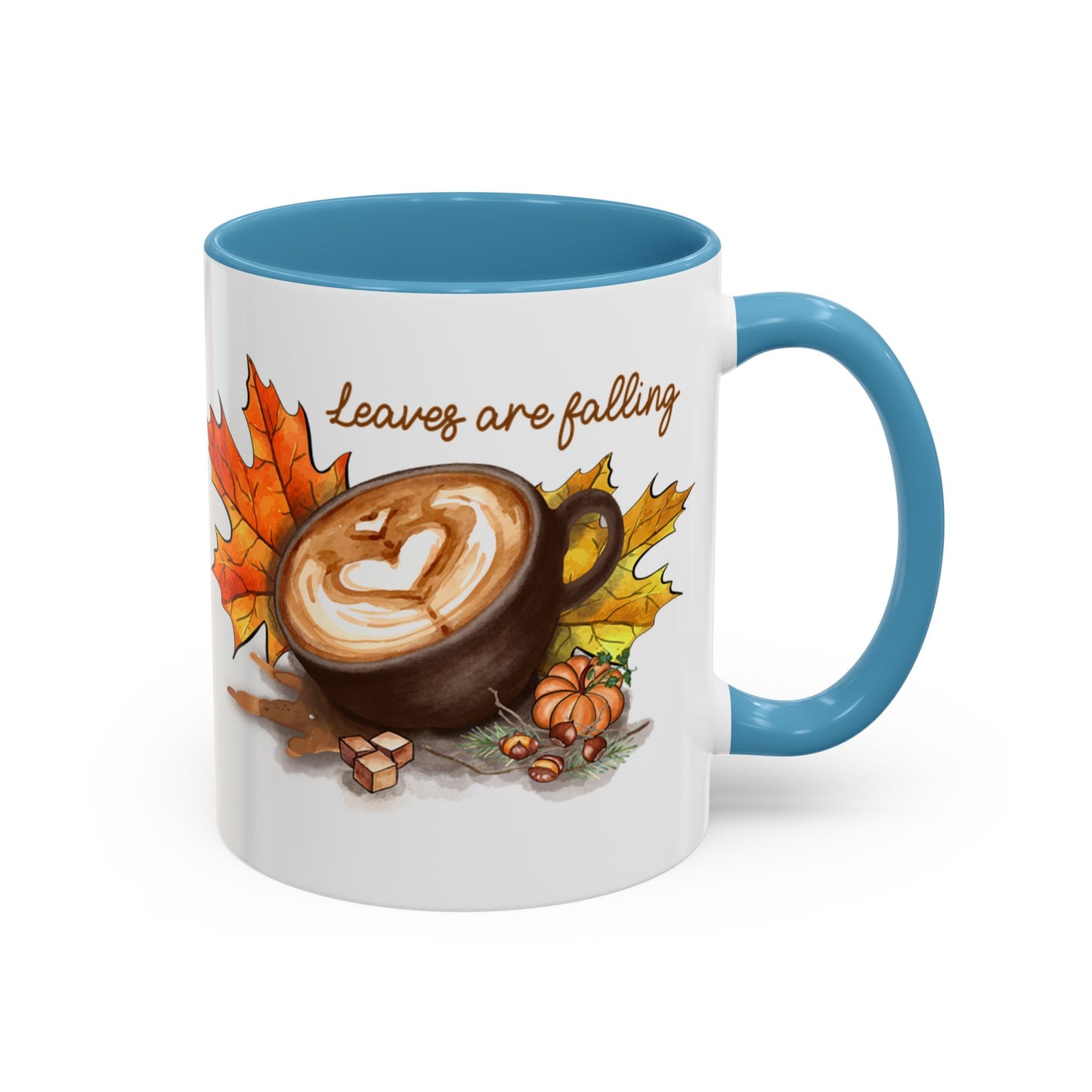 Leaves - Accent Coffee Mug (11, 15oz)