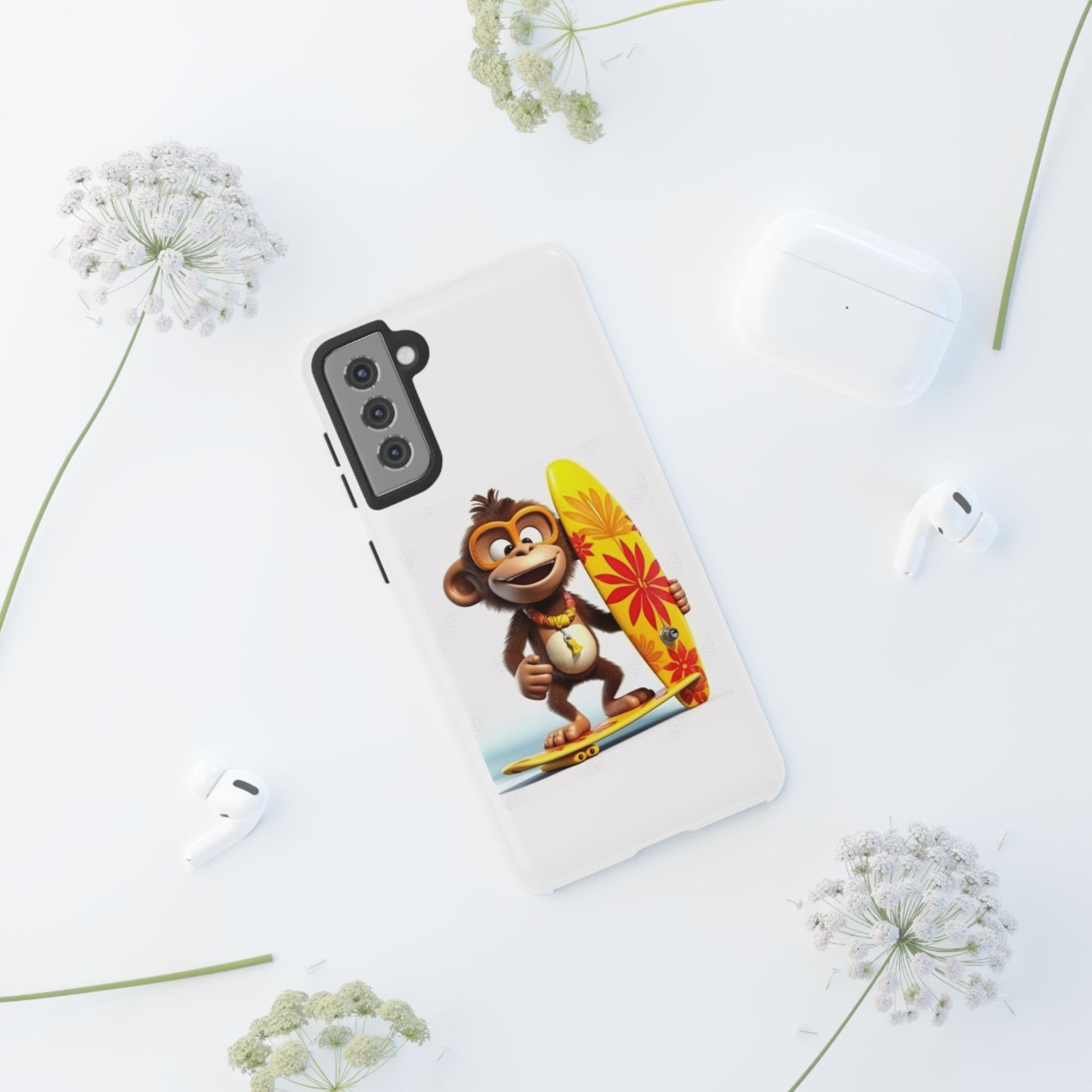 Surfer Monkey -Tough Whimsical Phone Cases