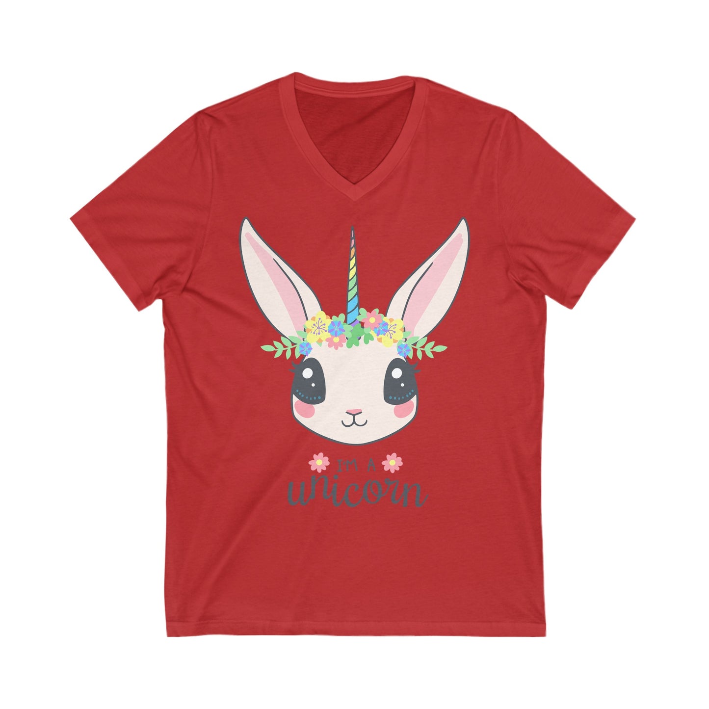 I am a Unicorn - Unisex Jersey Short Sleeve V-Neck T-shirt