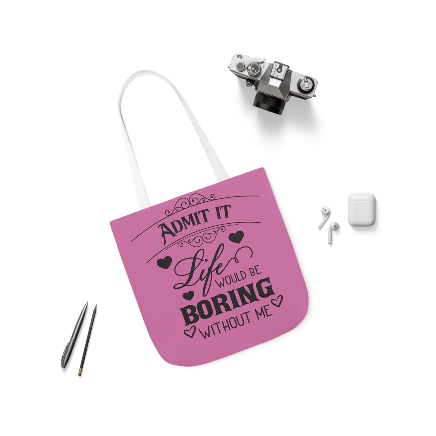 Admit it - Canvas Tote Bag, 5-Color Straps - Mother's Day