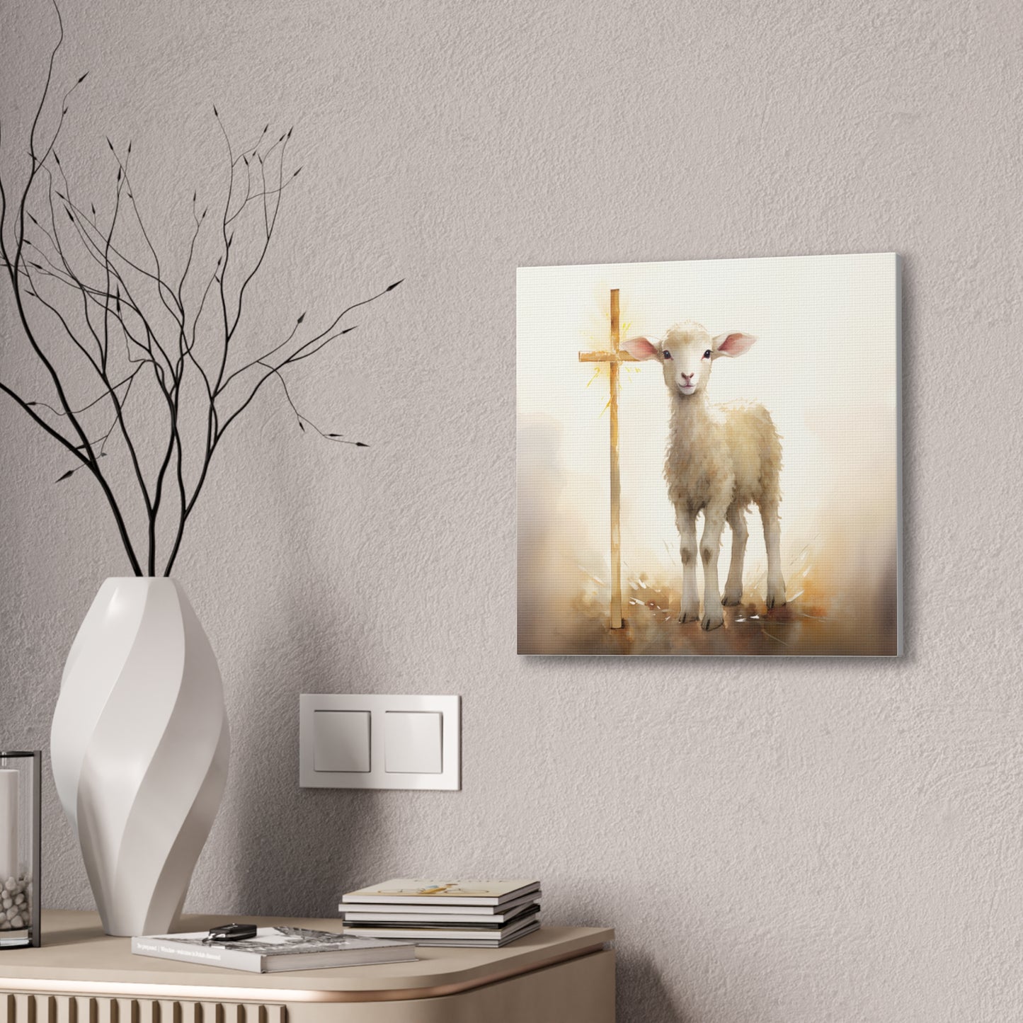 The Lamb - Canvas Stretched, 0.75" - Easter