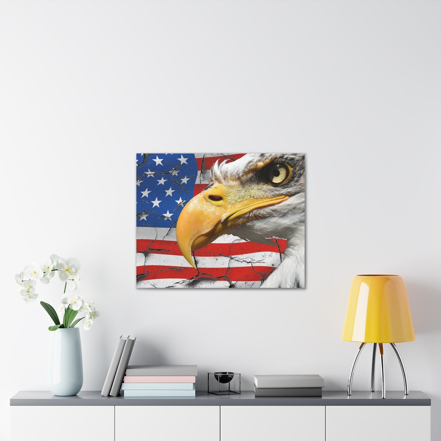 American Eagle - Canvas Stretched, 0.75" -  Military