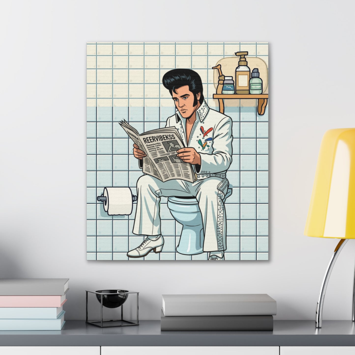 Rock Star - Canvas Stretched, 0.75" - Wall Art 2026 - Bathroom Humor