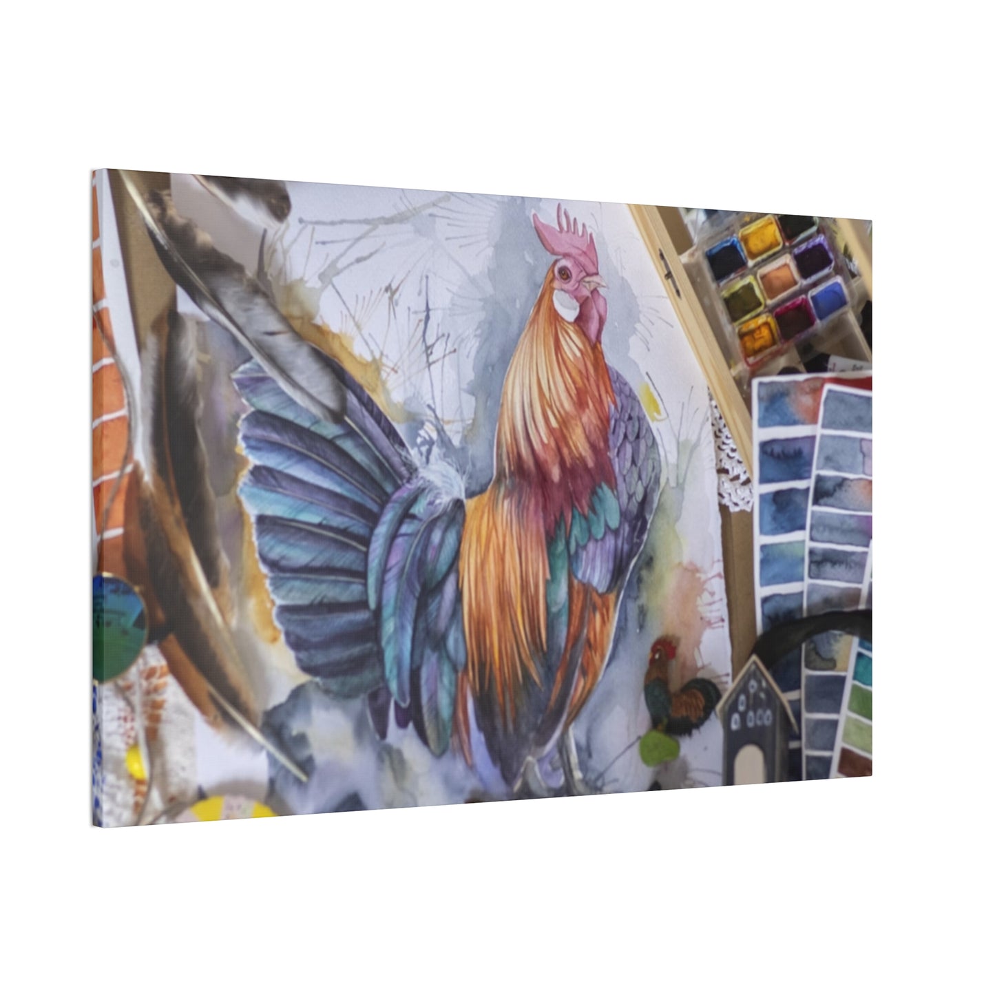 Rooster Art - Canvas Stretched, 0.75"