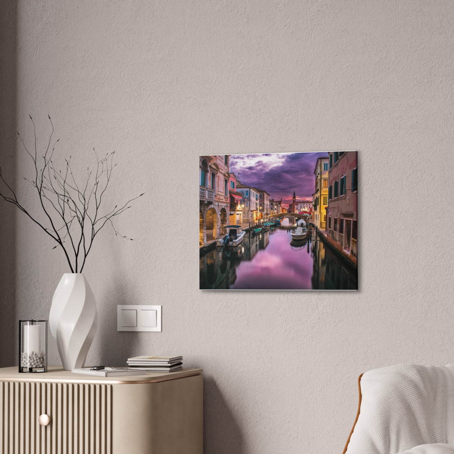 Venice Canal - Canvas Stretched, 0.75"