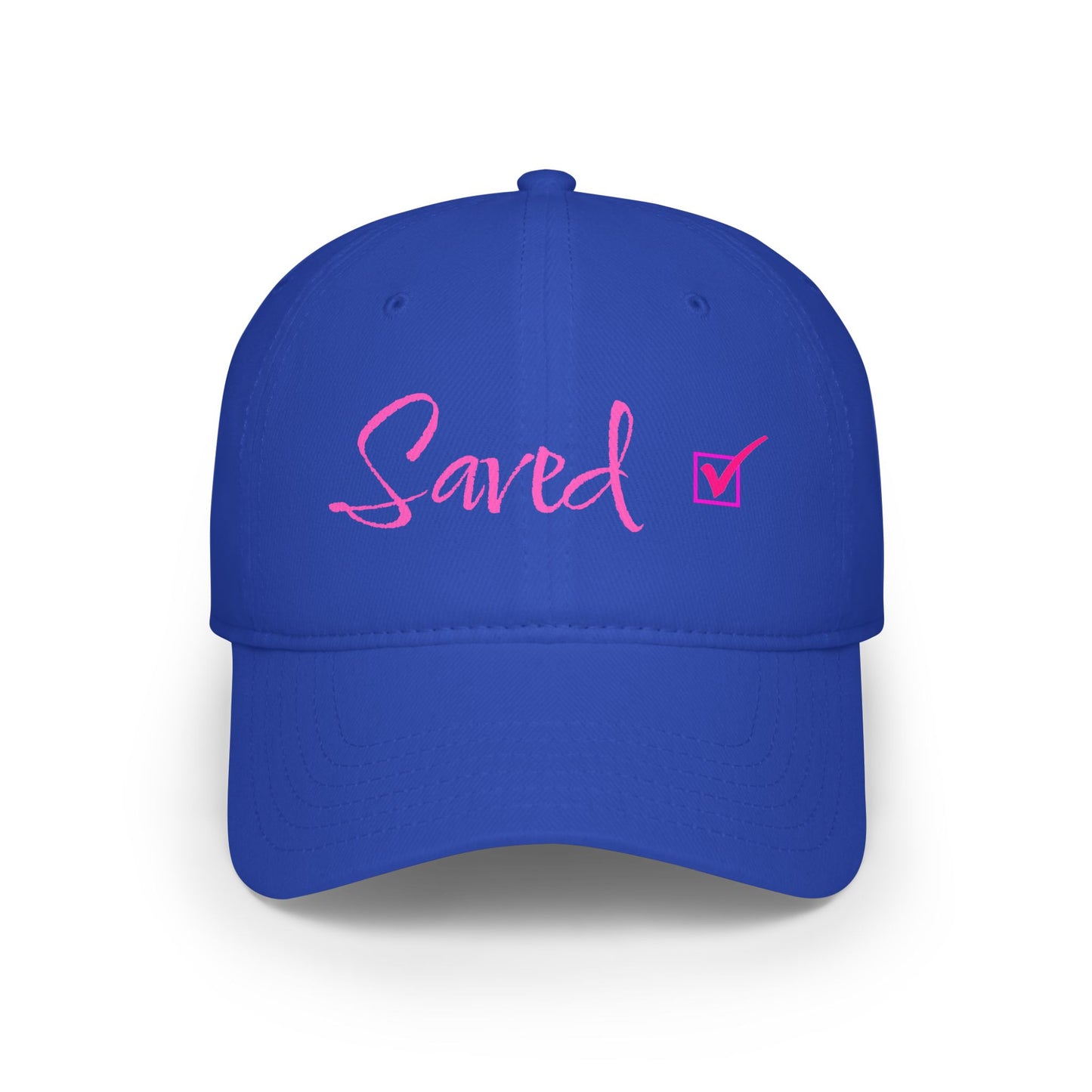 Saved - Pink - Low Profile Baseball Cap - Easter - Mother's Day - Father's Day - Easter 1