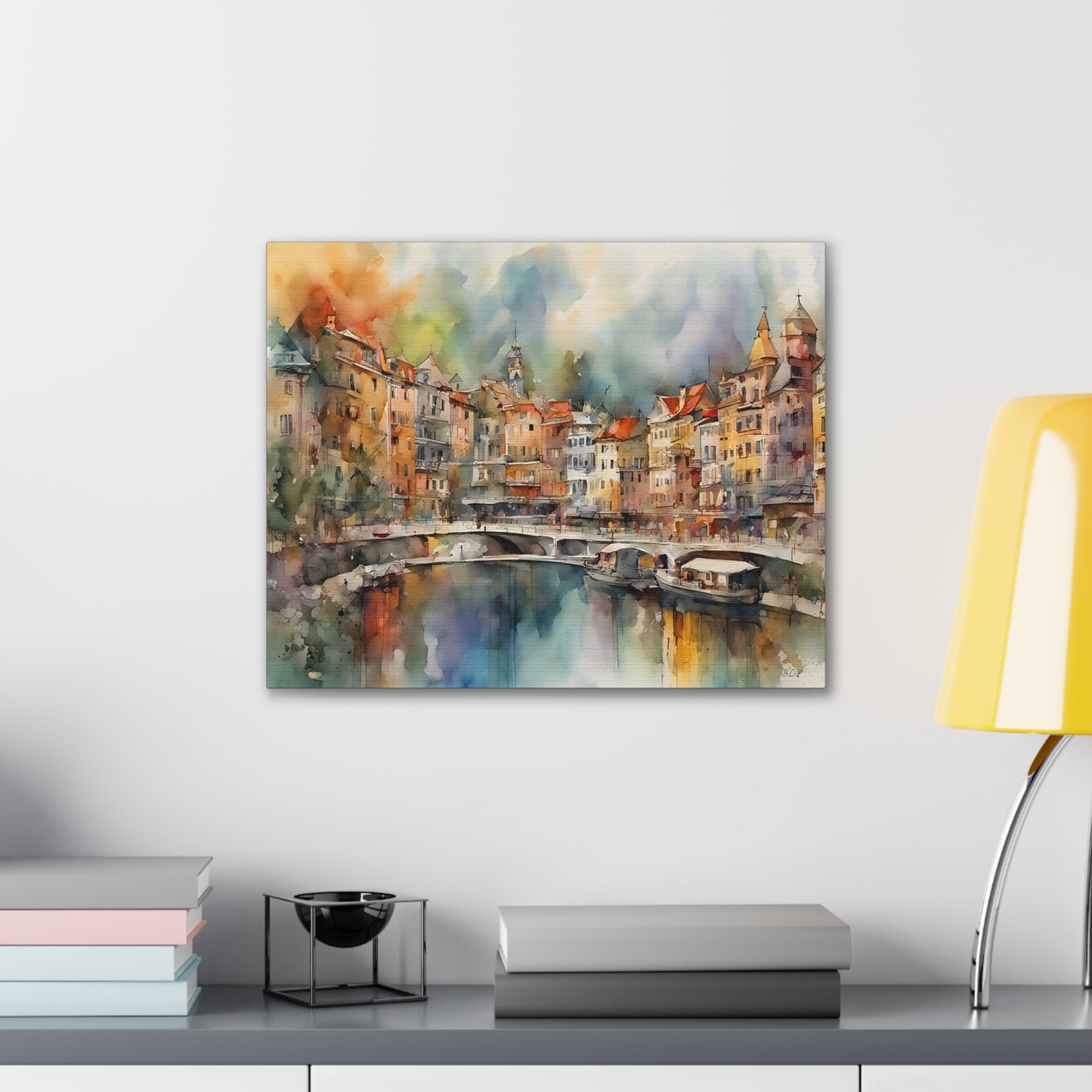 Coastal Town - Canvas Stretched, 0.75" - 2026 Wall Art - Places