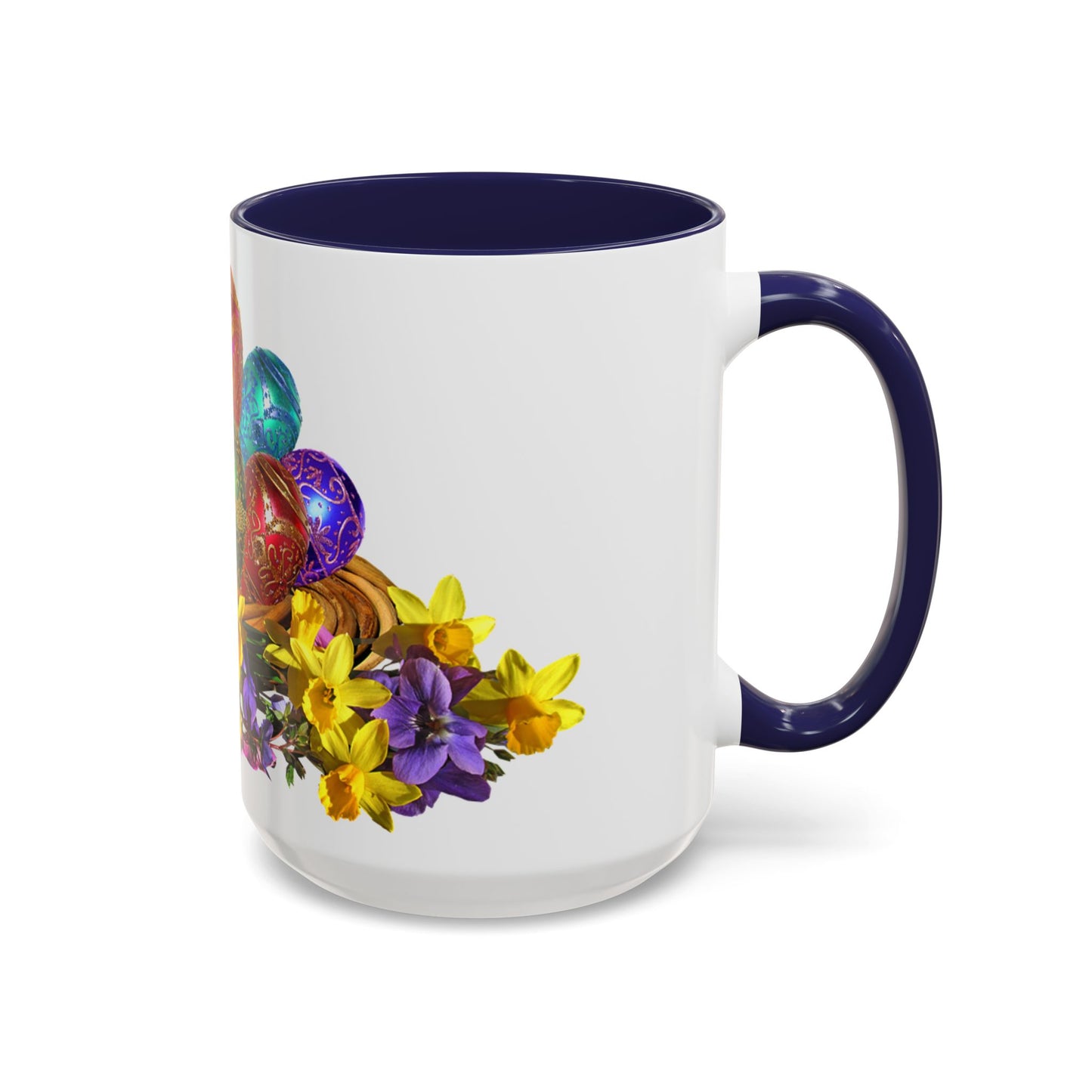 Easter Eggs - Accent Coffee Mug (11, 15oz) - Easter