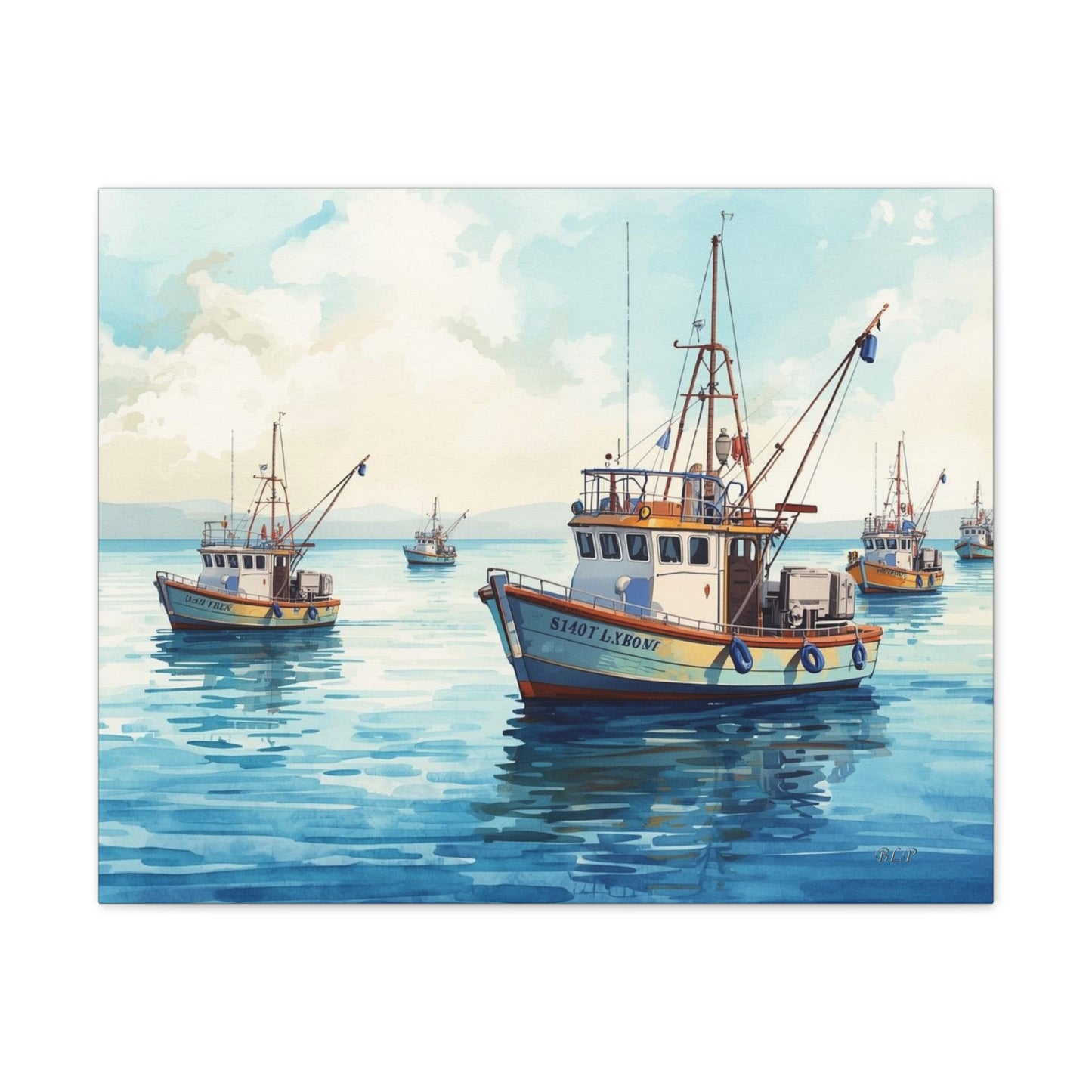 Fishing Fleet - Canvas Stretched, 0.75" - Wall Art 2026 - Scenes