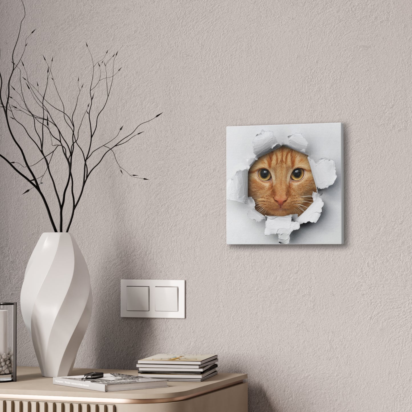 Surprise Kitty - Canvas Stretched, 0.75"