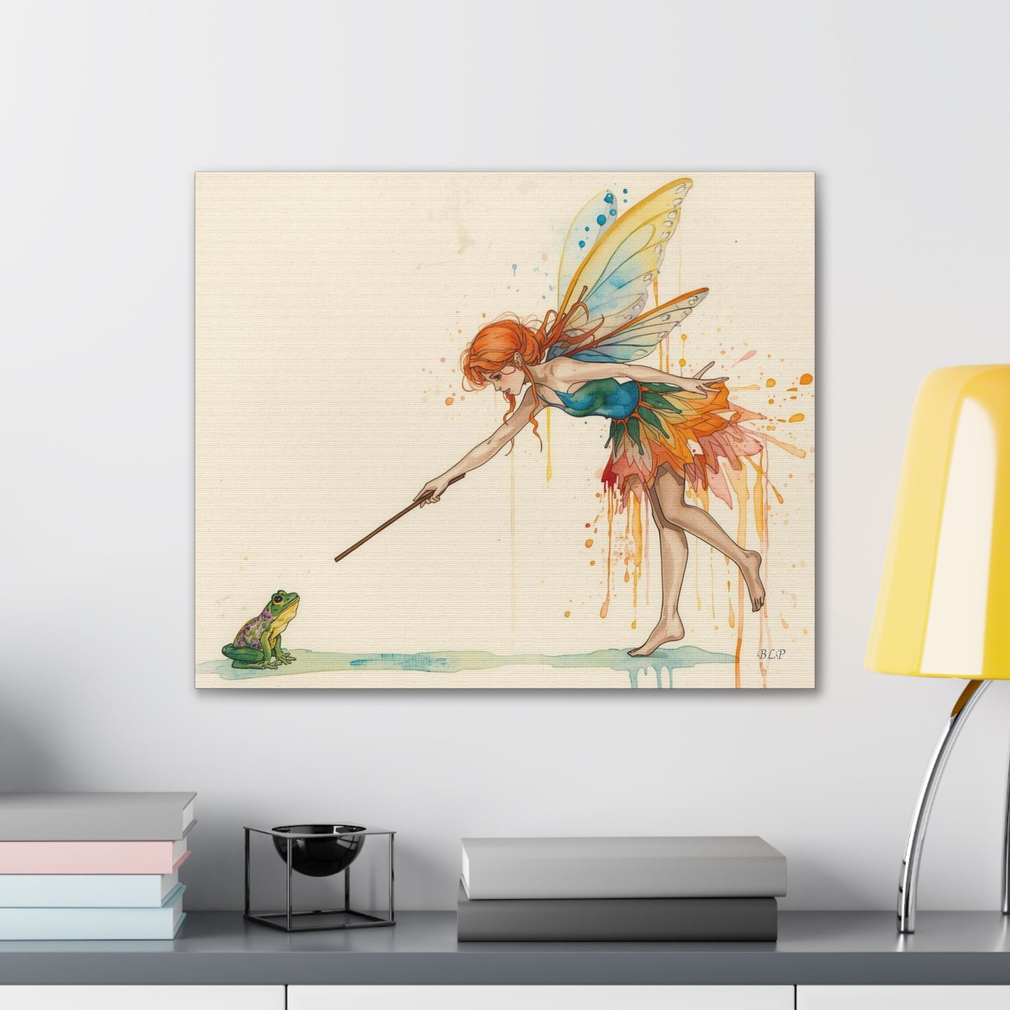 Fairy and the Frog - Canvas Stretched, 0.75" - Wall Art 2026 - Creative