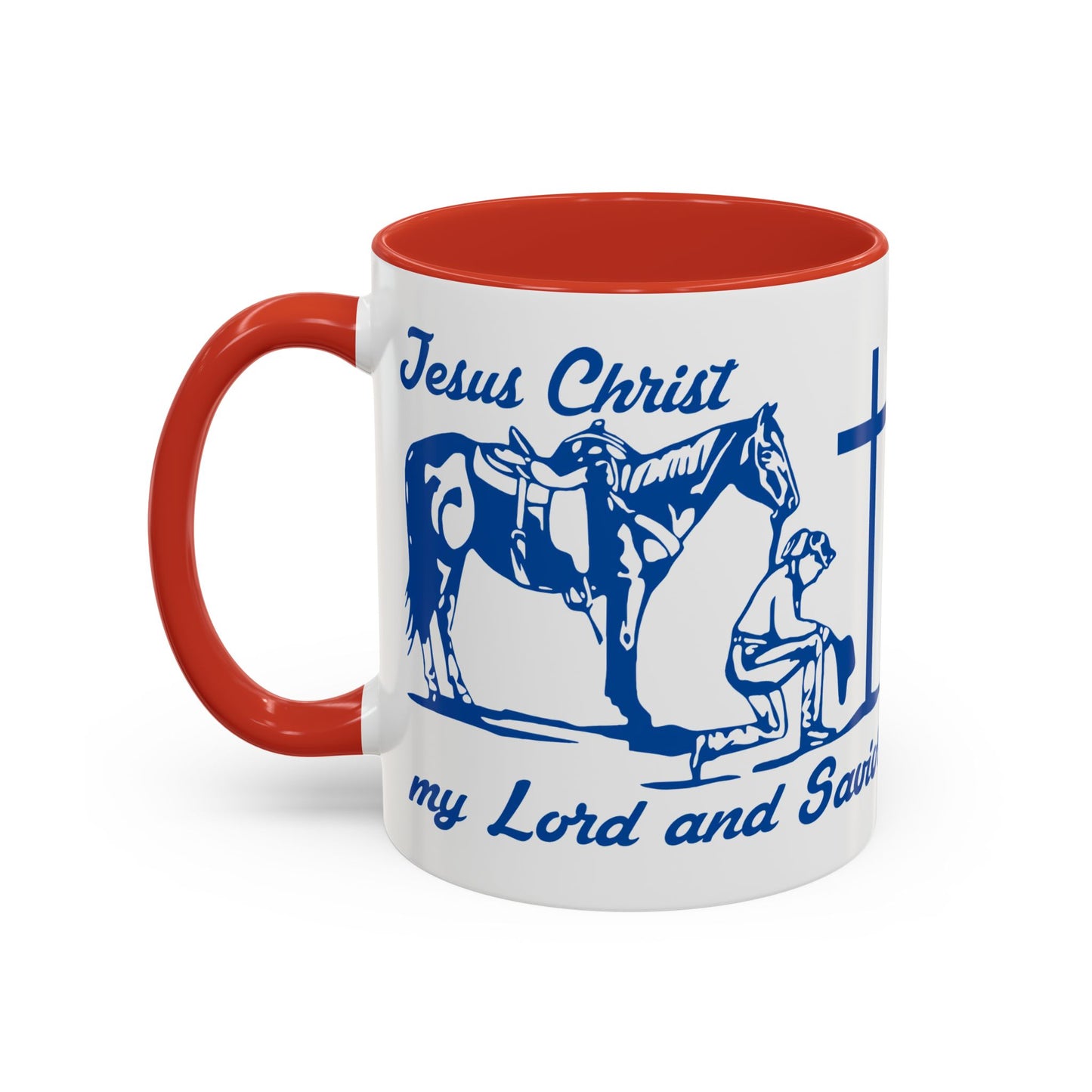 Lord and Savior - Accent Coffee Mug (11, 15oz) - Easter - Mother's Day - Father's Day