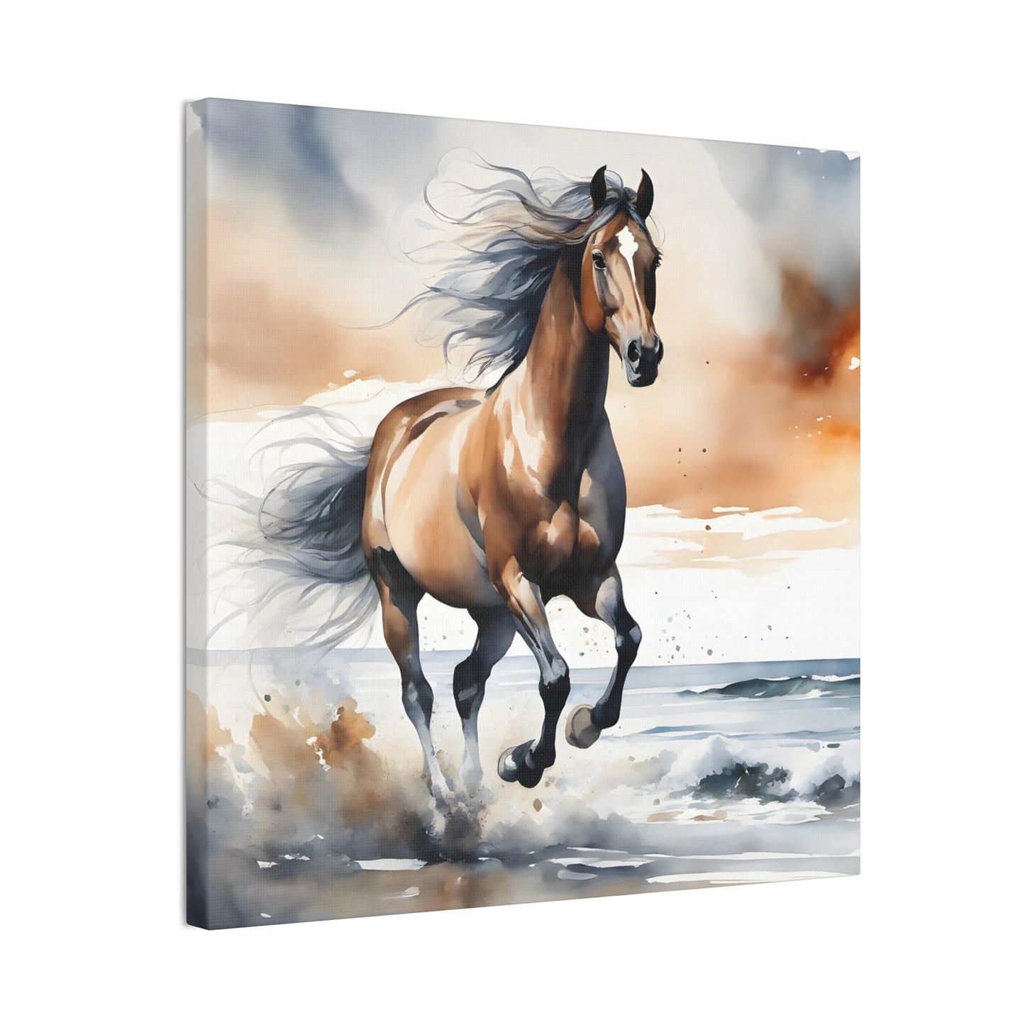 Ab - Beautiful Horse - Canvas Stretched, 0.75"