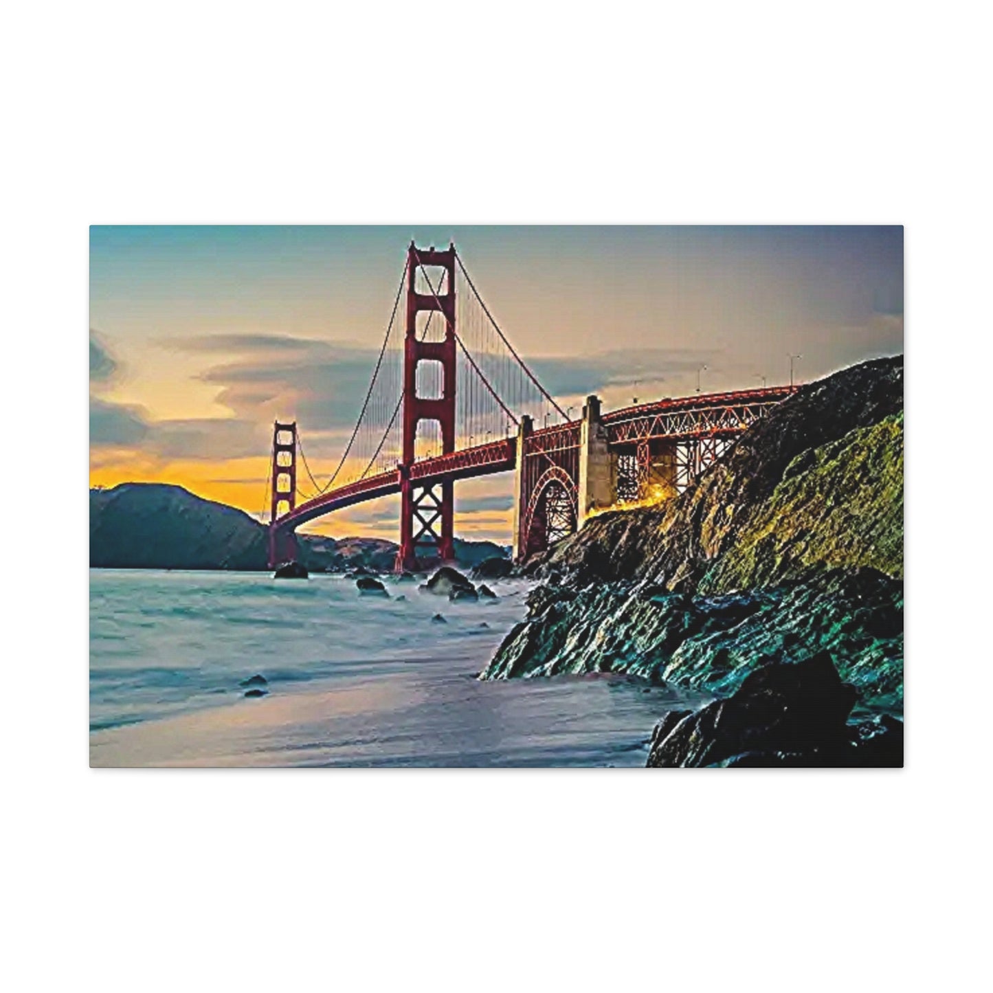 Golden Gate - Canvas Stretched, 0.75"