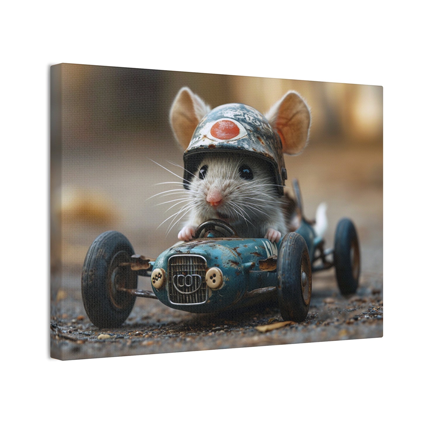 Mouse Racer - Canvas Stretched, 0.75"