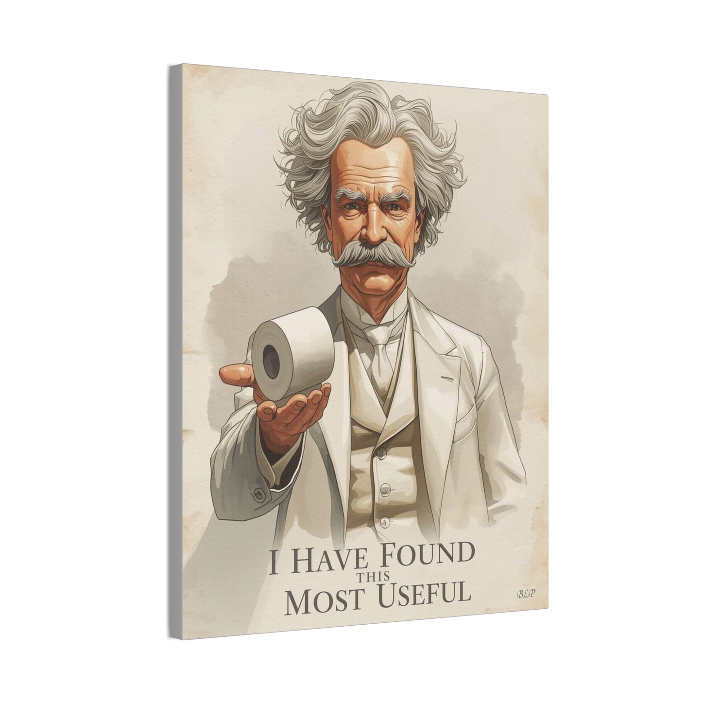 Twain - Canvas Stretched, 0.75" - 2026 Wall Art - Bathroom Humor