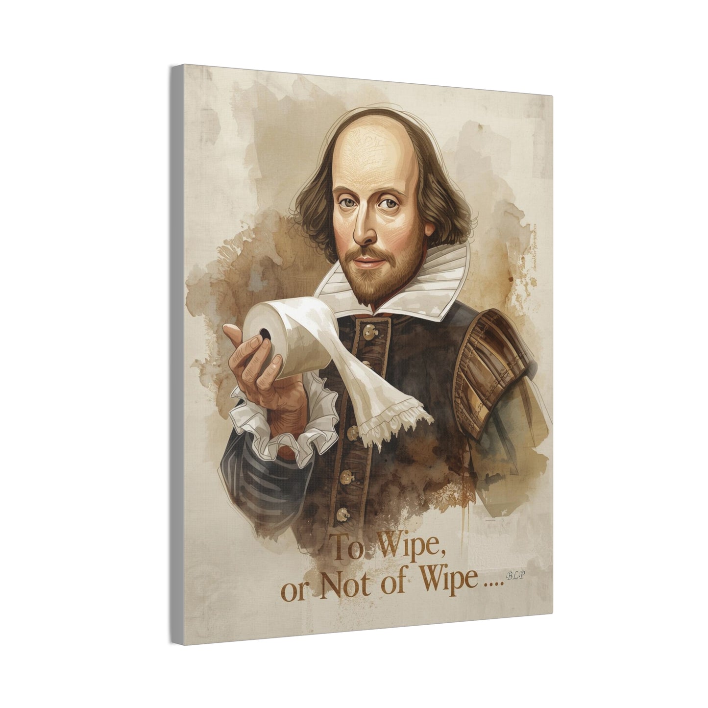 Shakespear - Canvas Stretched, 0.75" - 2026 Wall Art - Bathroom Humor