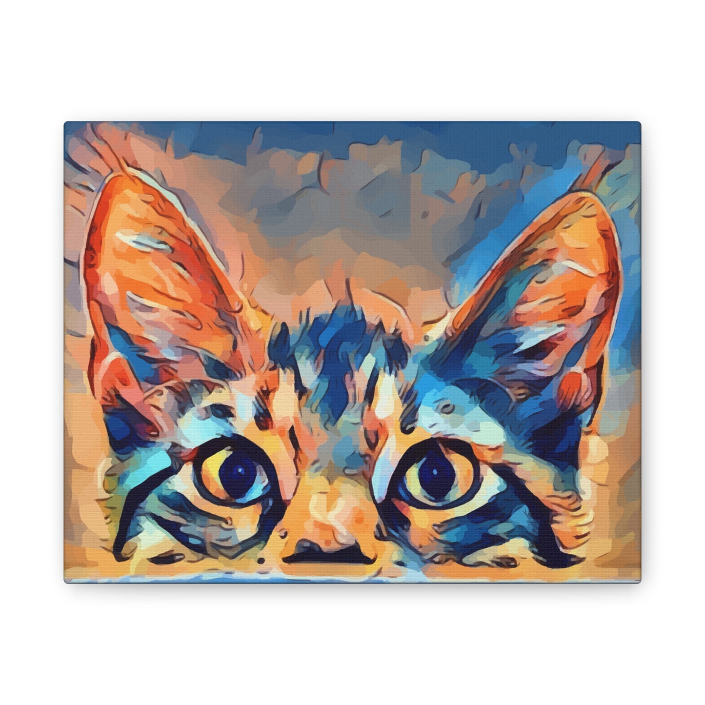 Spying Kitty - Canvas Stretched, 0.75"