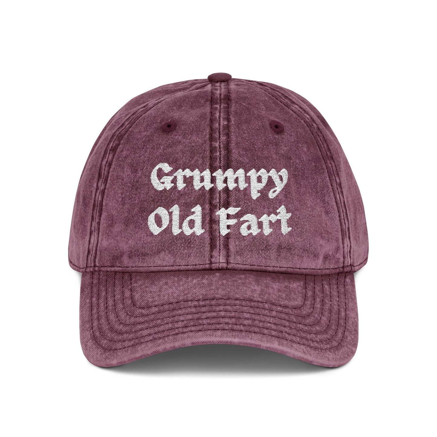 Grumpy Old Fart - Embroidered - Vintage Baseball Cap (Embroidery) - Father's Day