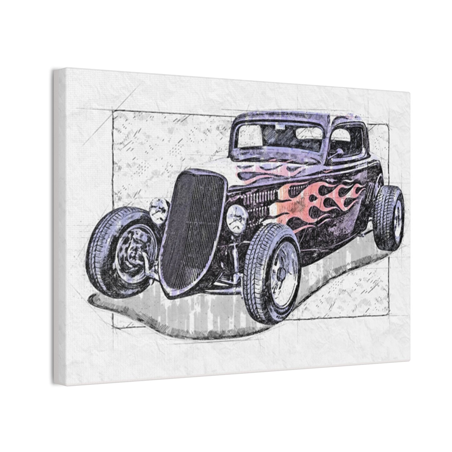 Hot Rod 1 - Canvas Stretched, 0.75" - Father's Day