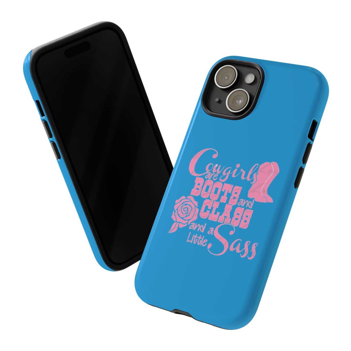 CowGirls are Boots -Tough Whimsical Phone Cases