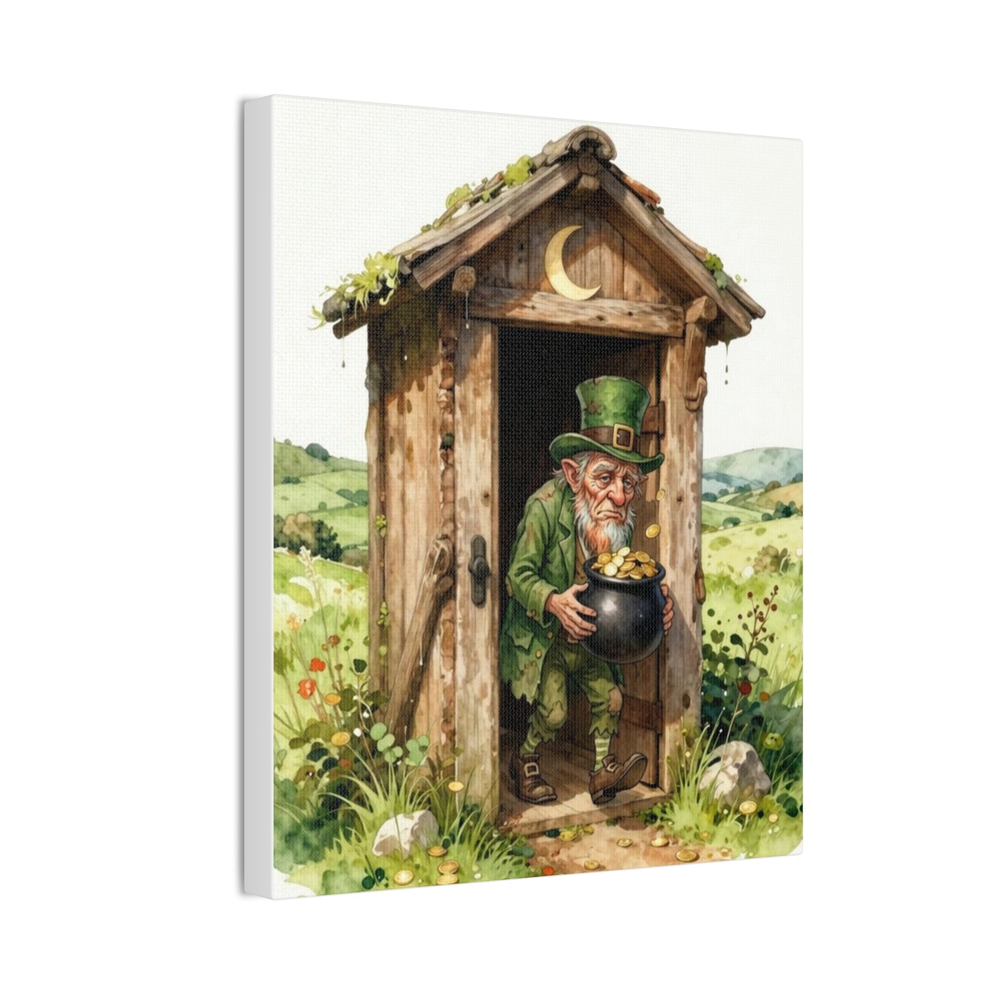 Leprechaun's Gold - Canvas Stretched, 0.75" - Wall Art - 2026 - Bathroom Humor