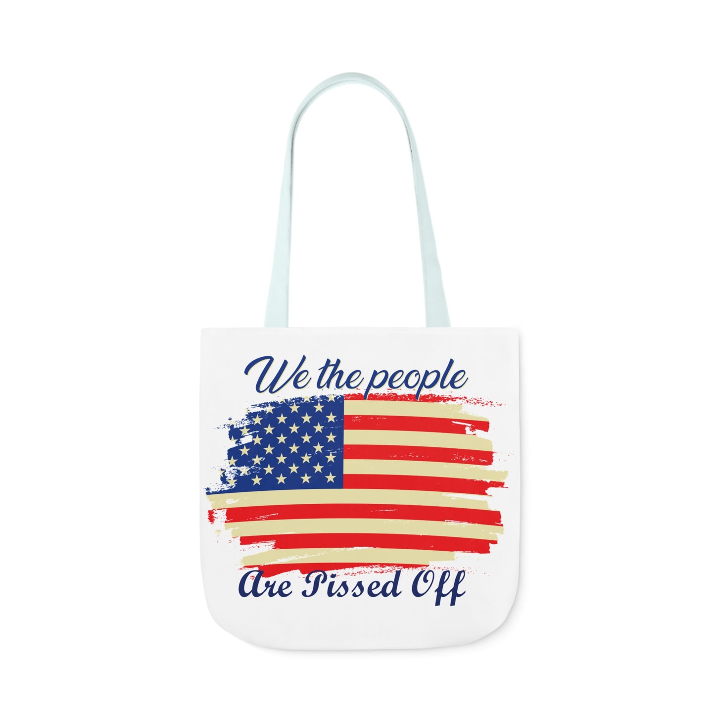 We the People - Canvas Tote Bag, 5-Color Straps - Veterans - Patriotic