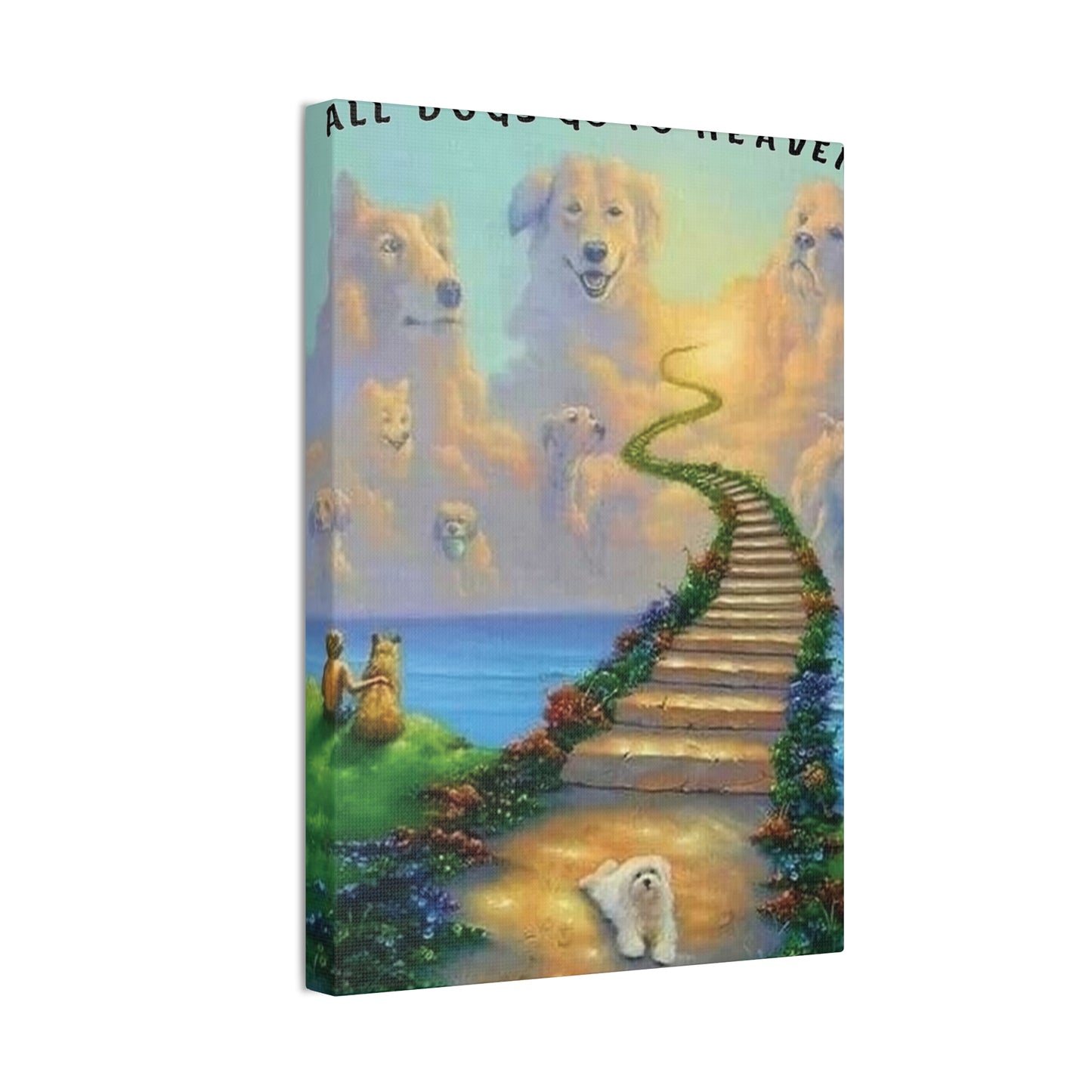 All Dogs Go to Heaven - Canvas Stretched, 0.75"