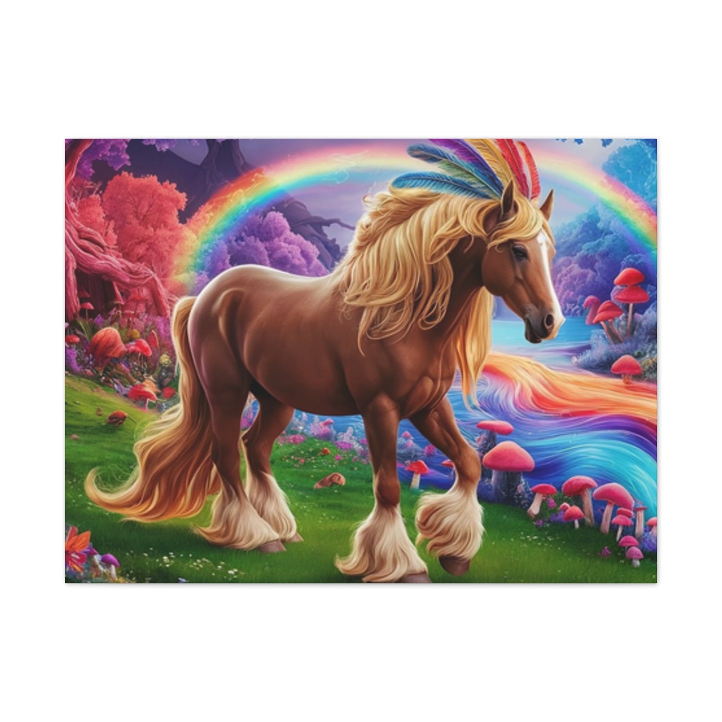 Colorful Horse - Canvas Stretched, 0.75"