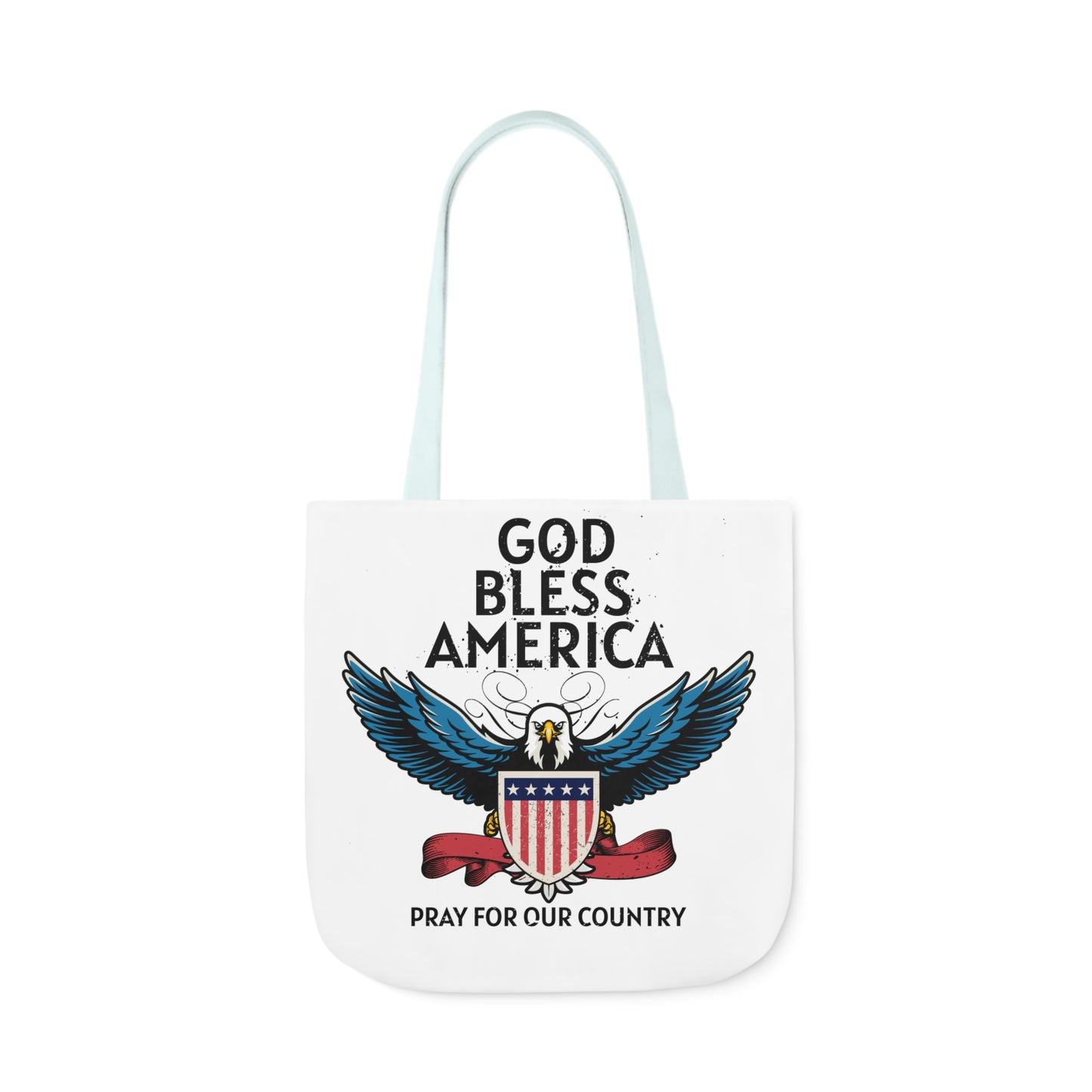 God Bless - Canvas Tote Bag, 5-Color Straps Mother's Day - Father's Day