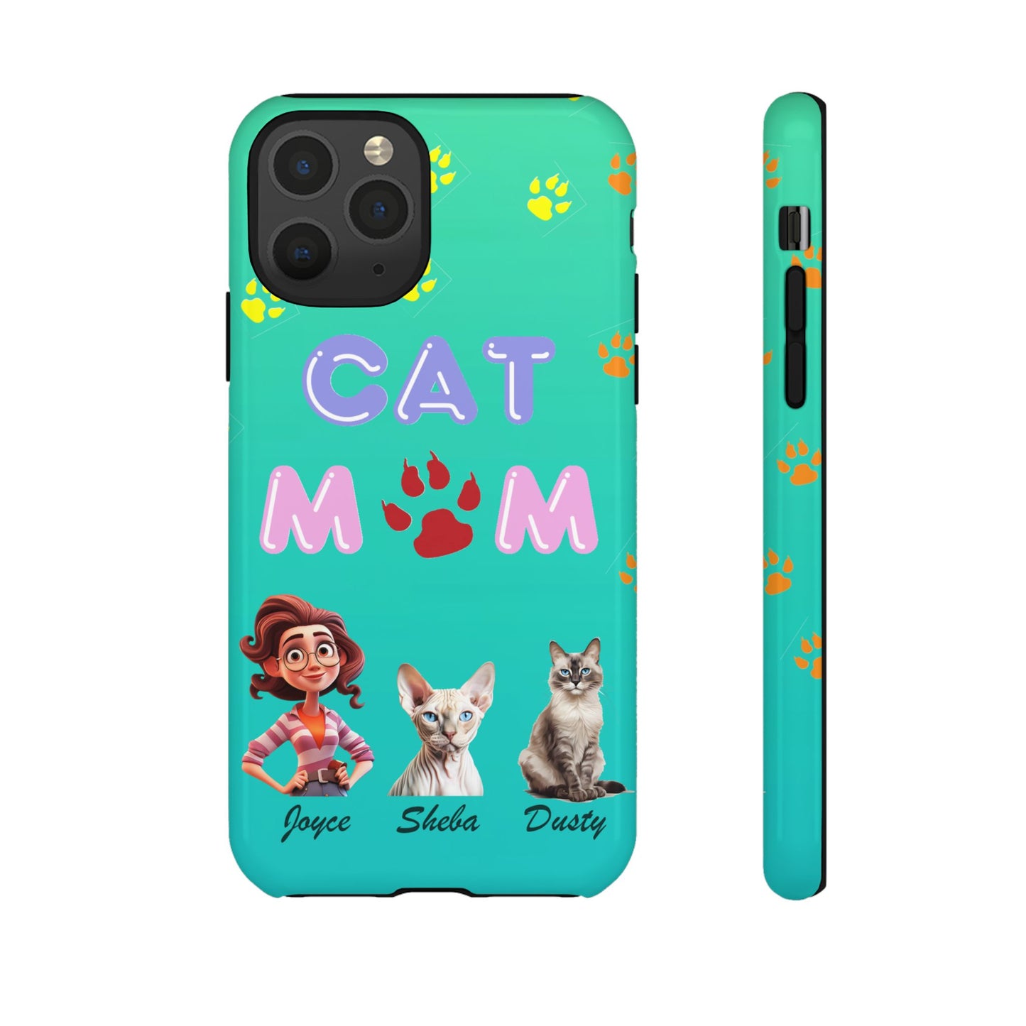 Cat Mom - Tough Cases - Mother's Day - Whimsical