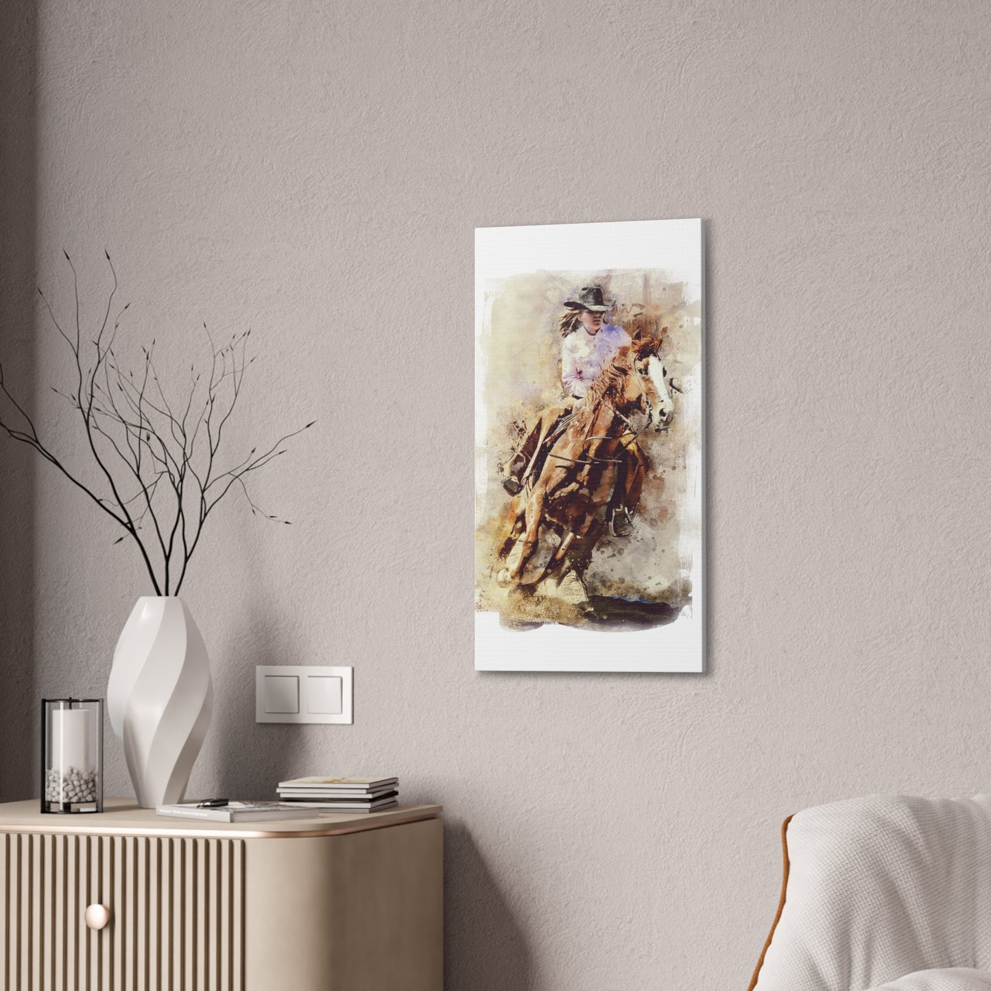 Barrel Racer - Canvas Stretched, 0.75" - Mother's Day